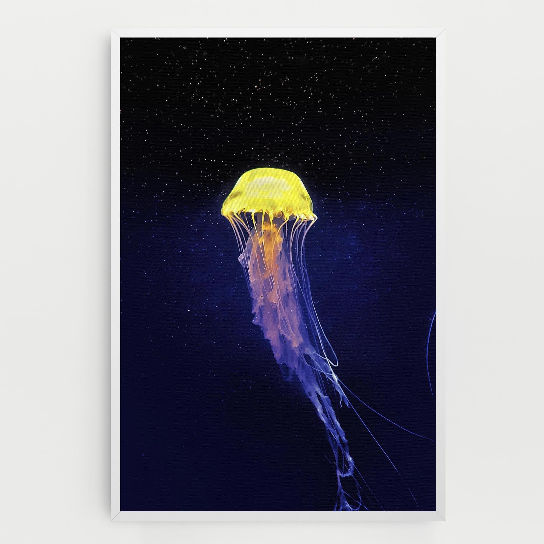 Tablou Canvas Purple Jellyfish mockup 0