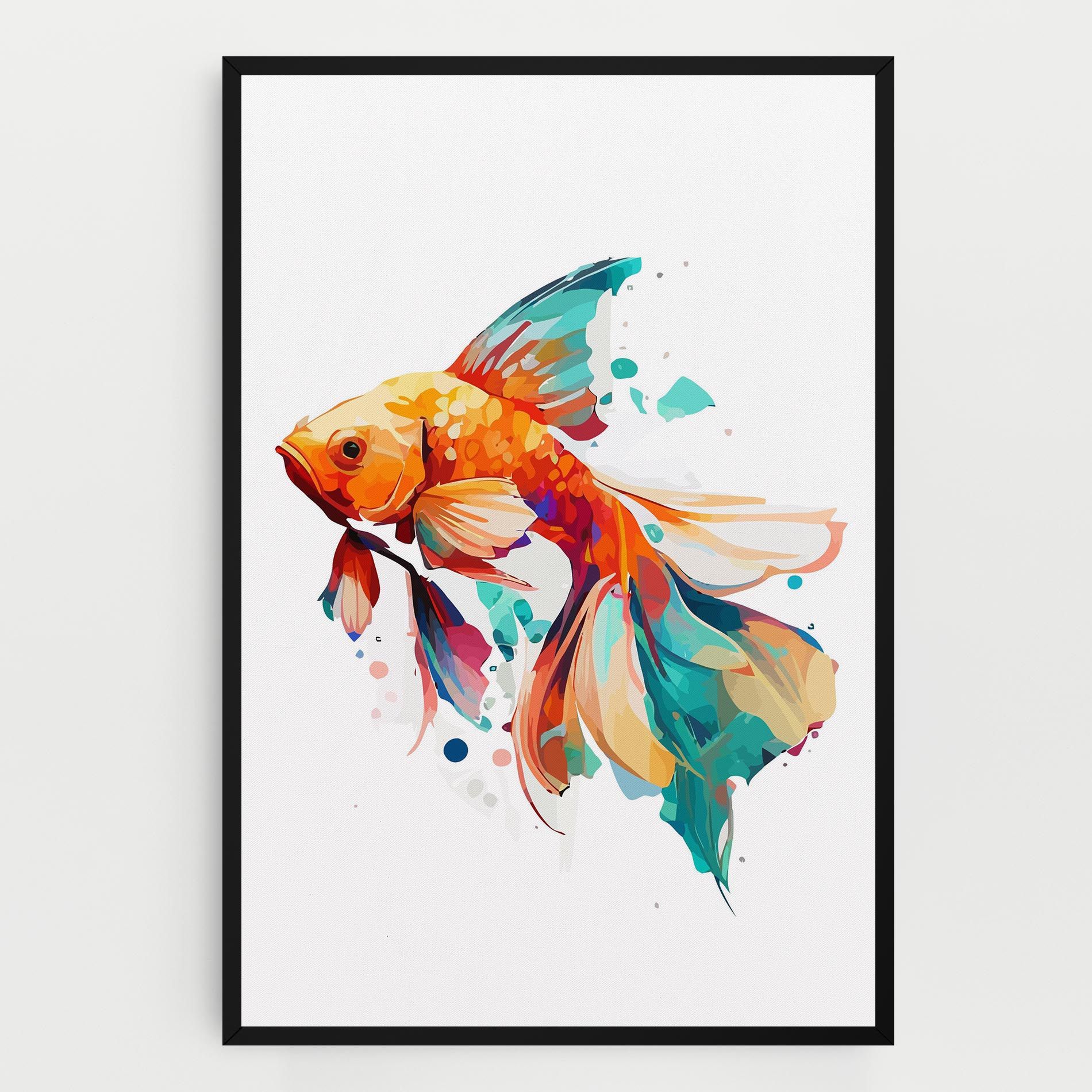 Blue Orange Fish mockup 0