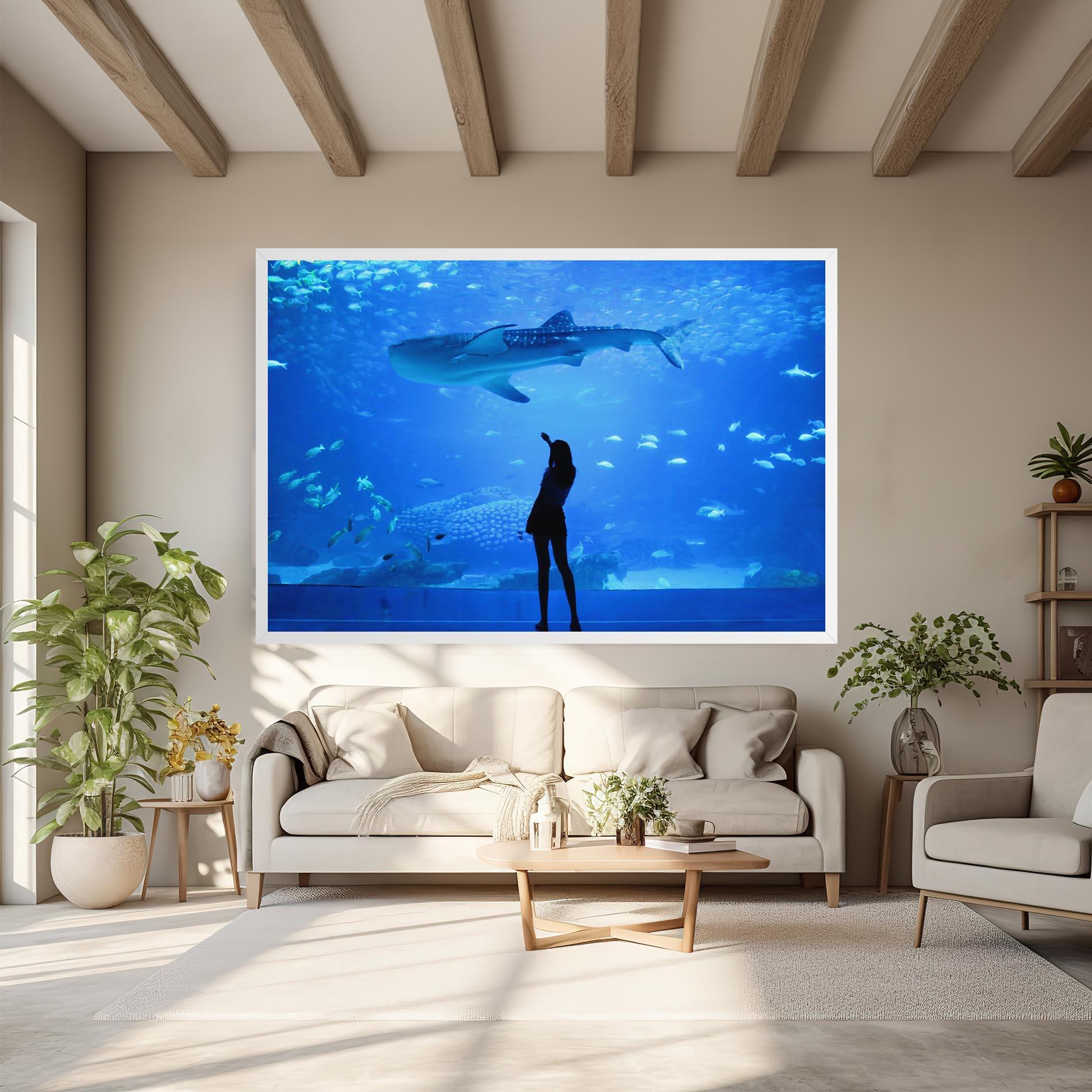 Tablou Canvas Aquarium Girl mockup 6