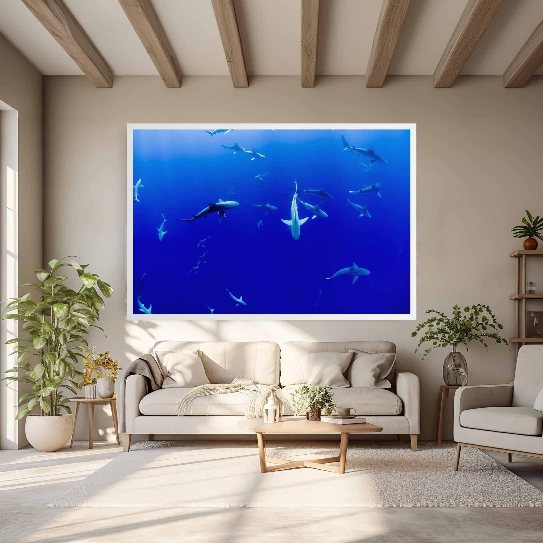 Tablou Canvas Baby Sharks mockup 6