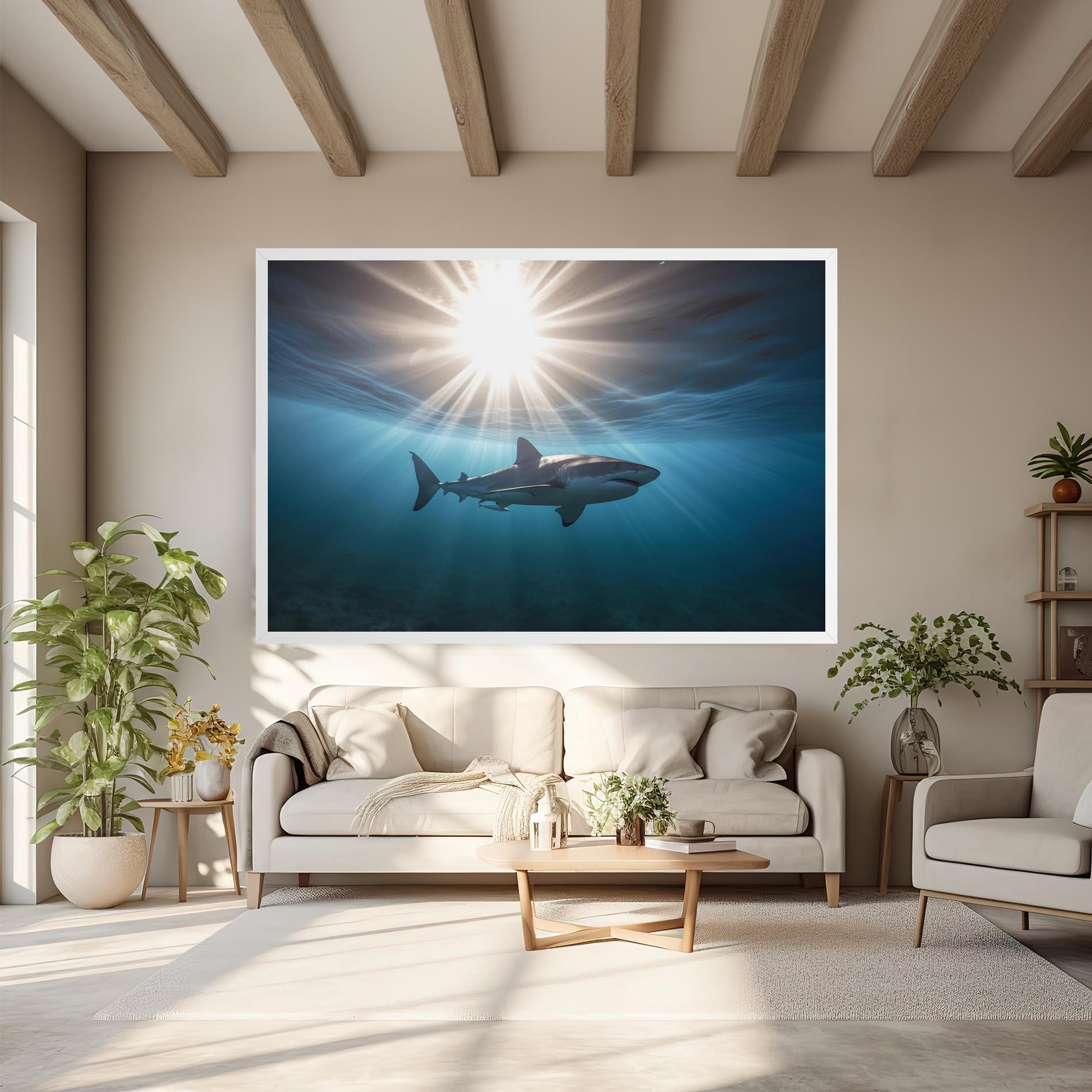Tablou Canvas Big Shark mockup 6