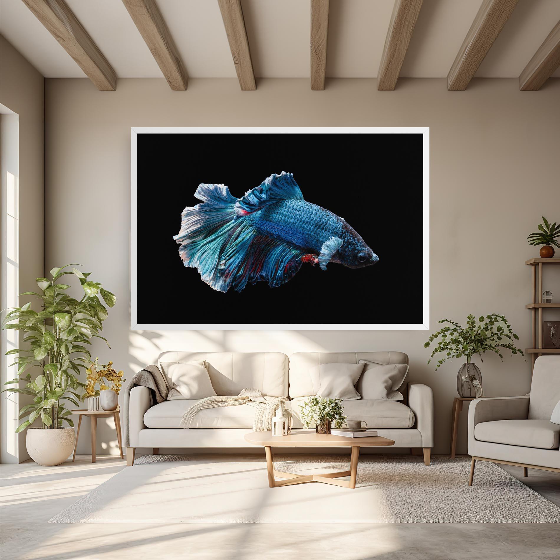 Tablou Canvas Blue Betta mockup 6