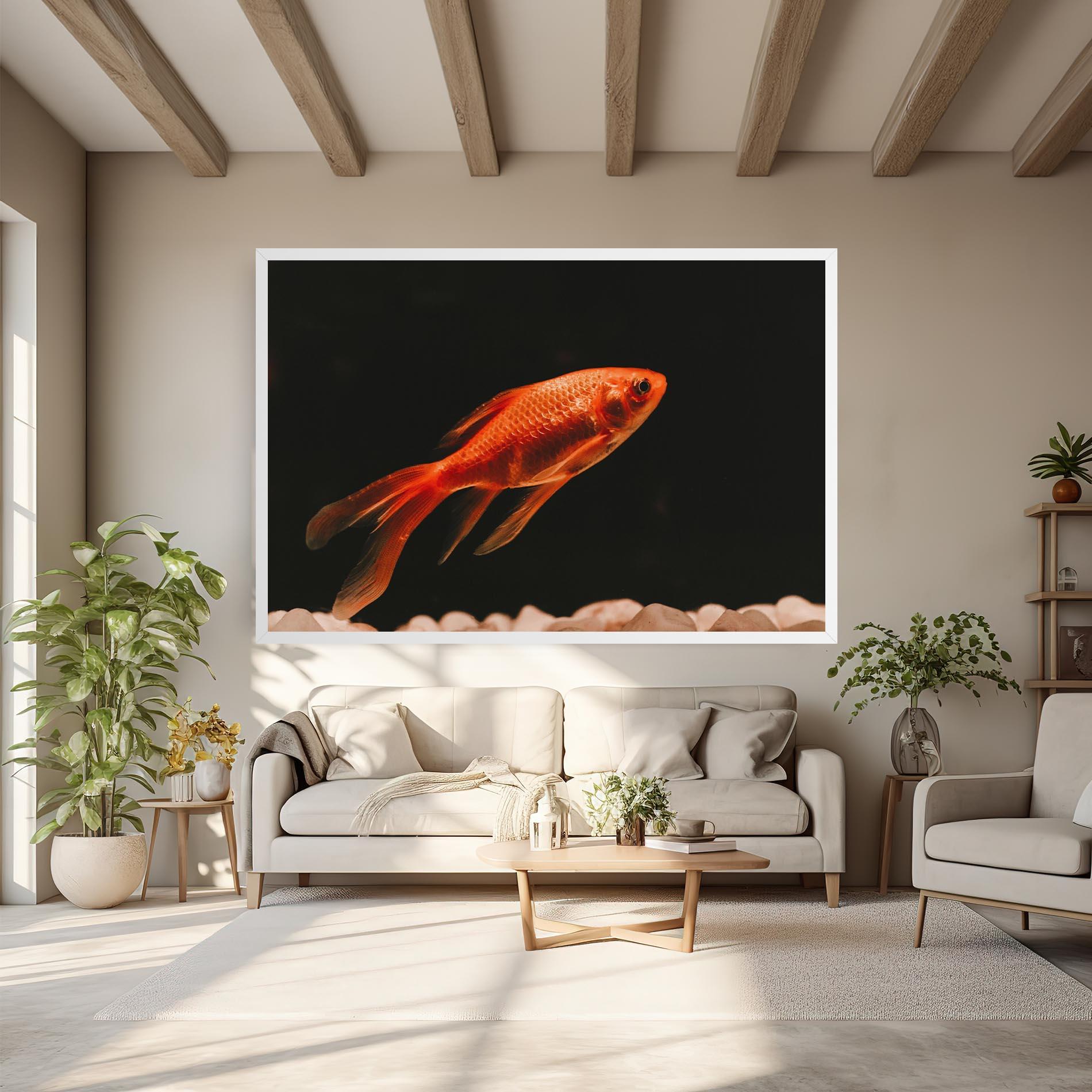 Tablou Canvas Small Orange Fish mockup 6