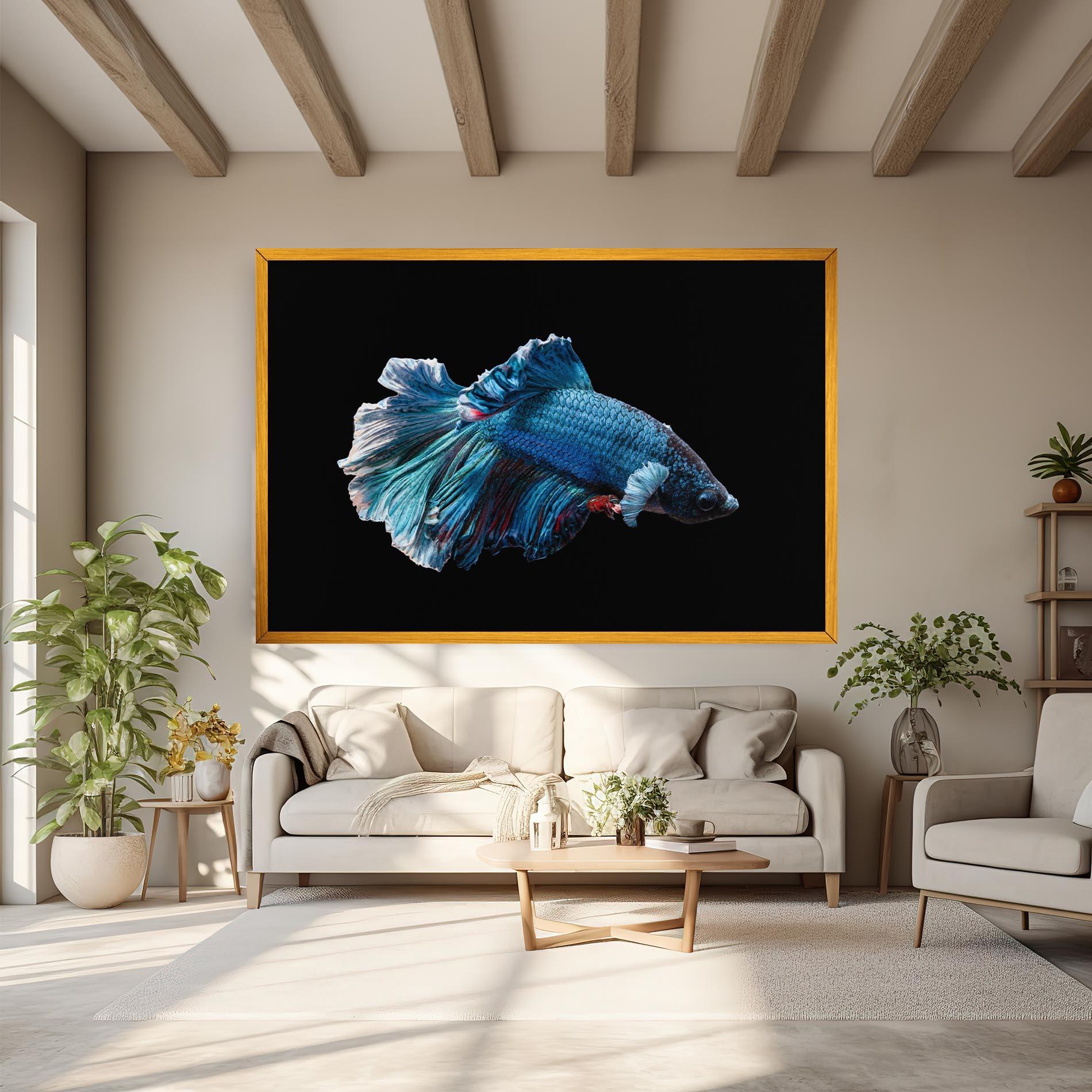 Tablou Canvas Blue Betta mockup 6