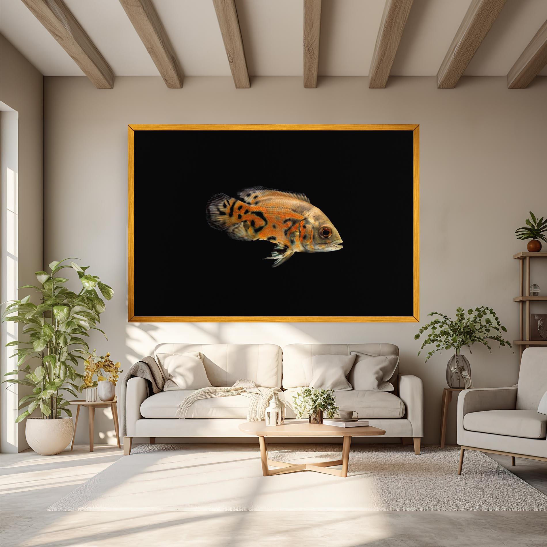 Tablou Canvas Cute Brown Fish mockup 6