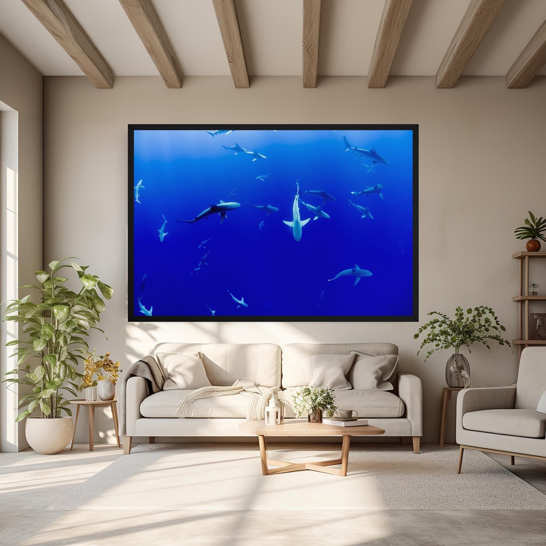 Tablou Canvas Baby Sharks mockup 6