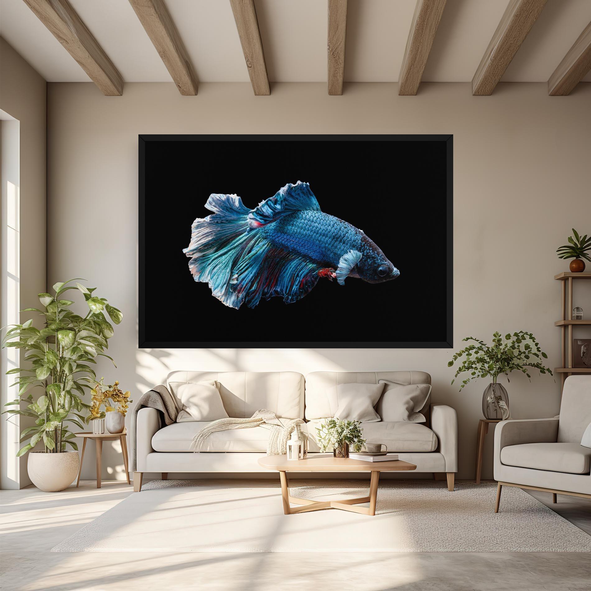 Tablou Canvas Blue Betta mockup 6
