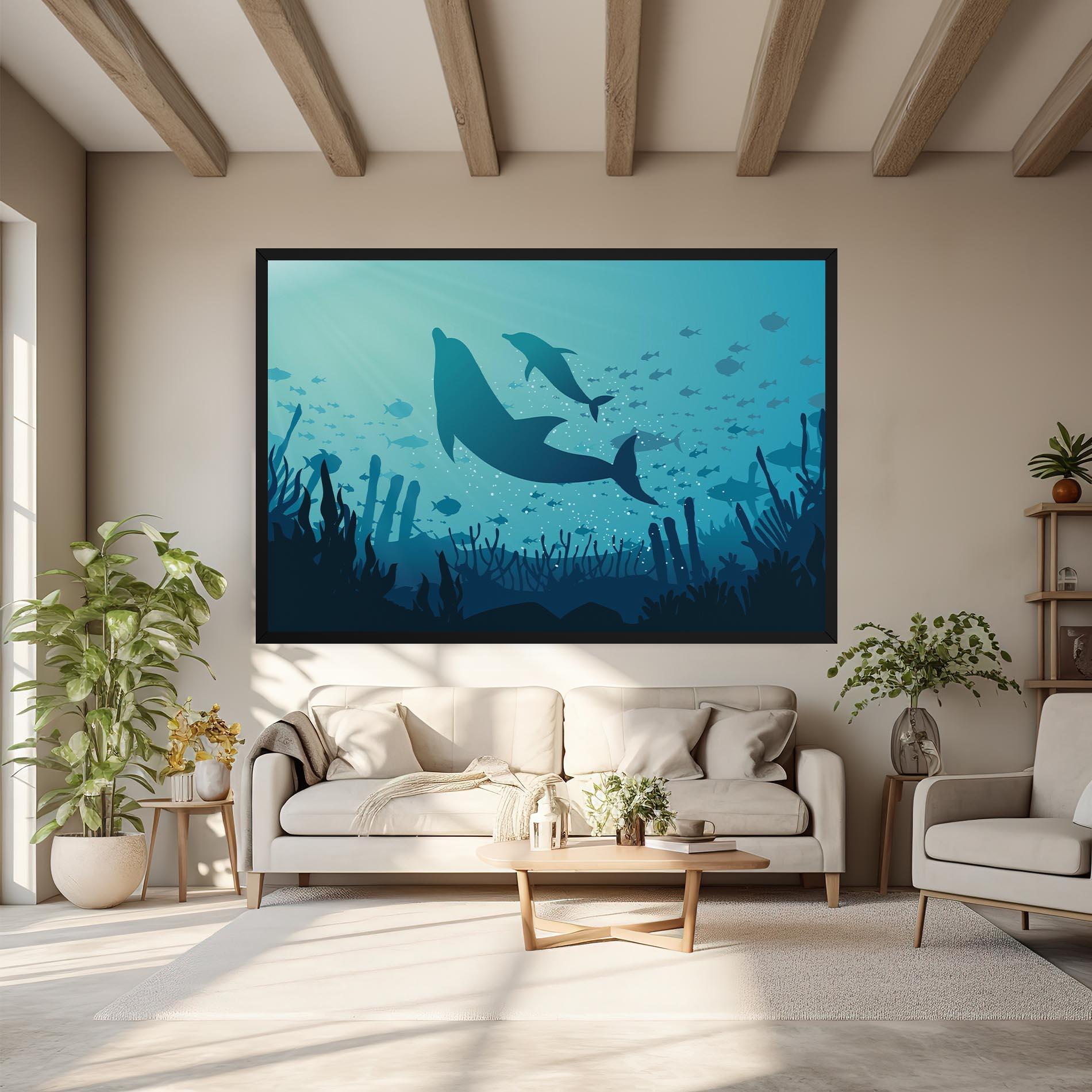 Tablou Canvas Blue Ocean mockup 6