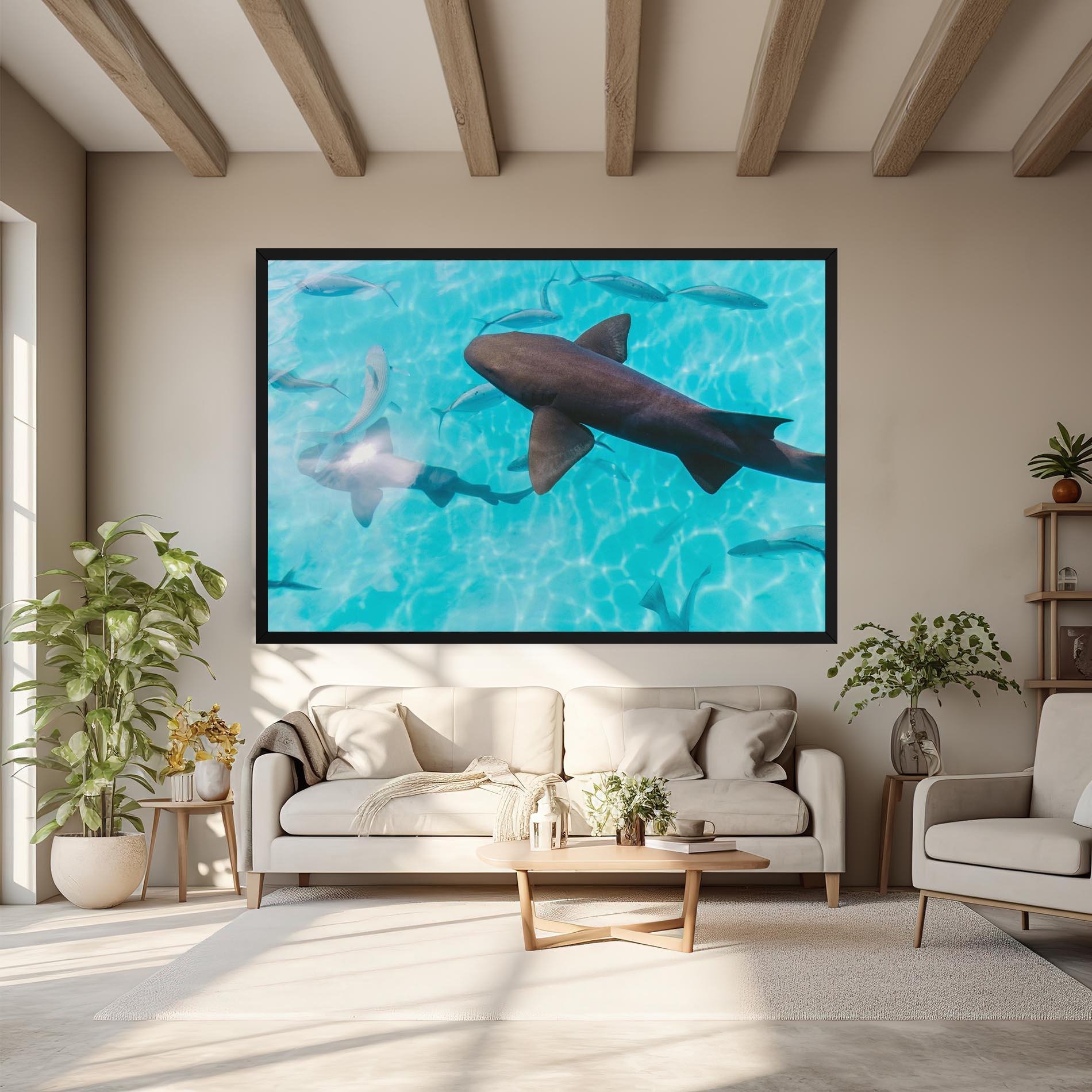 Tablou Canvas Pretty Shark mockup 6