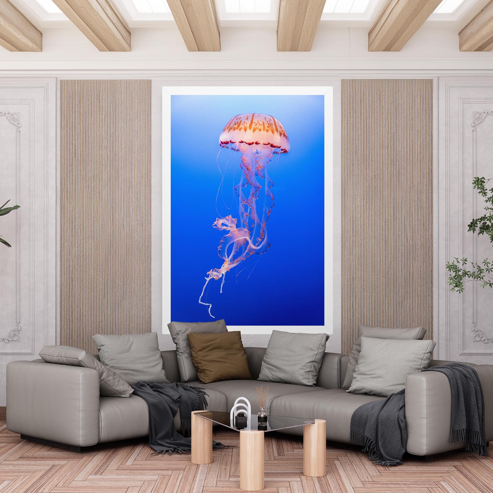 Pretty White Jellyfish mockup 6