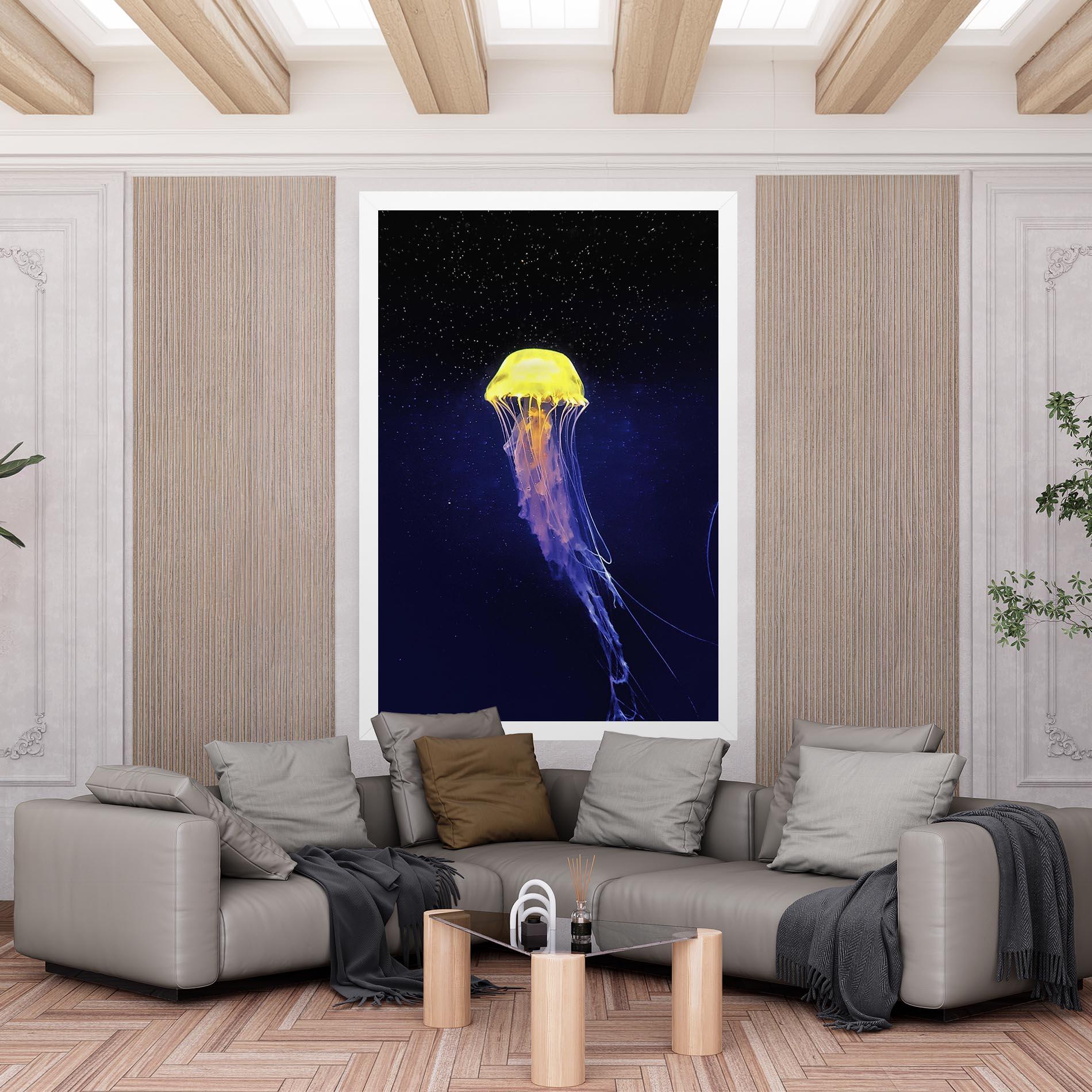Tablou Canvas Purple Jellyfish mockup 6