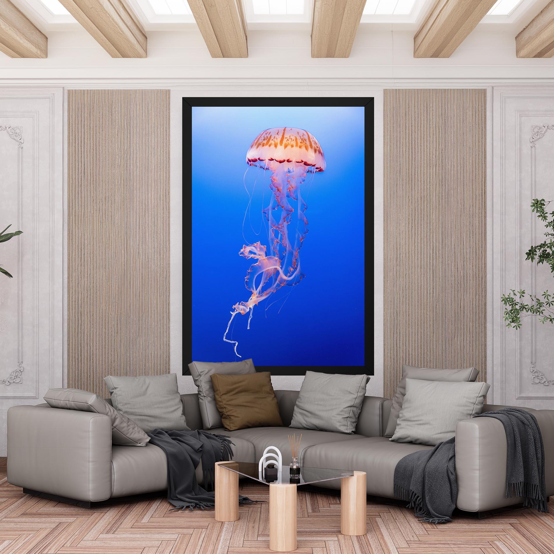Tablou Canvas Pretty White Jellyfish mockup 6