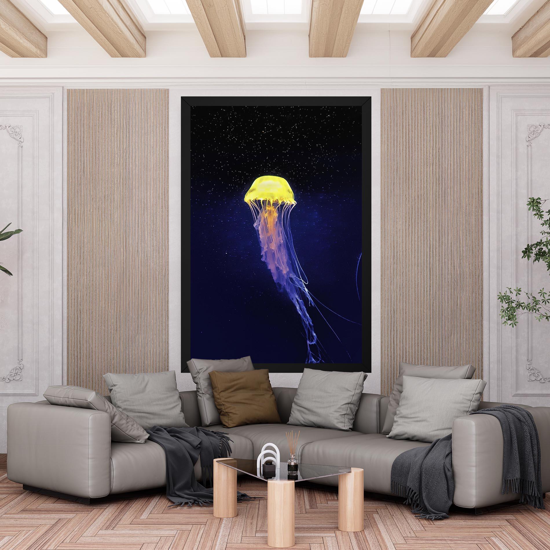 Tablou Canvas Purple Jellyfish mockup 6