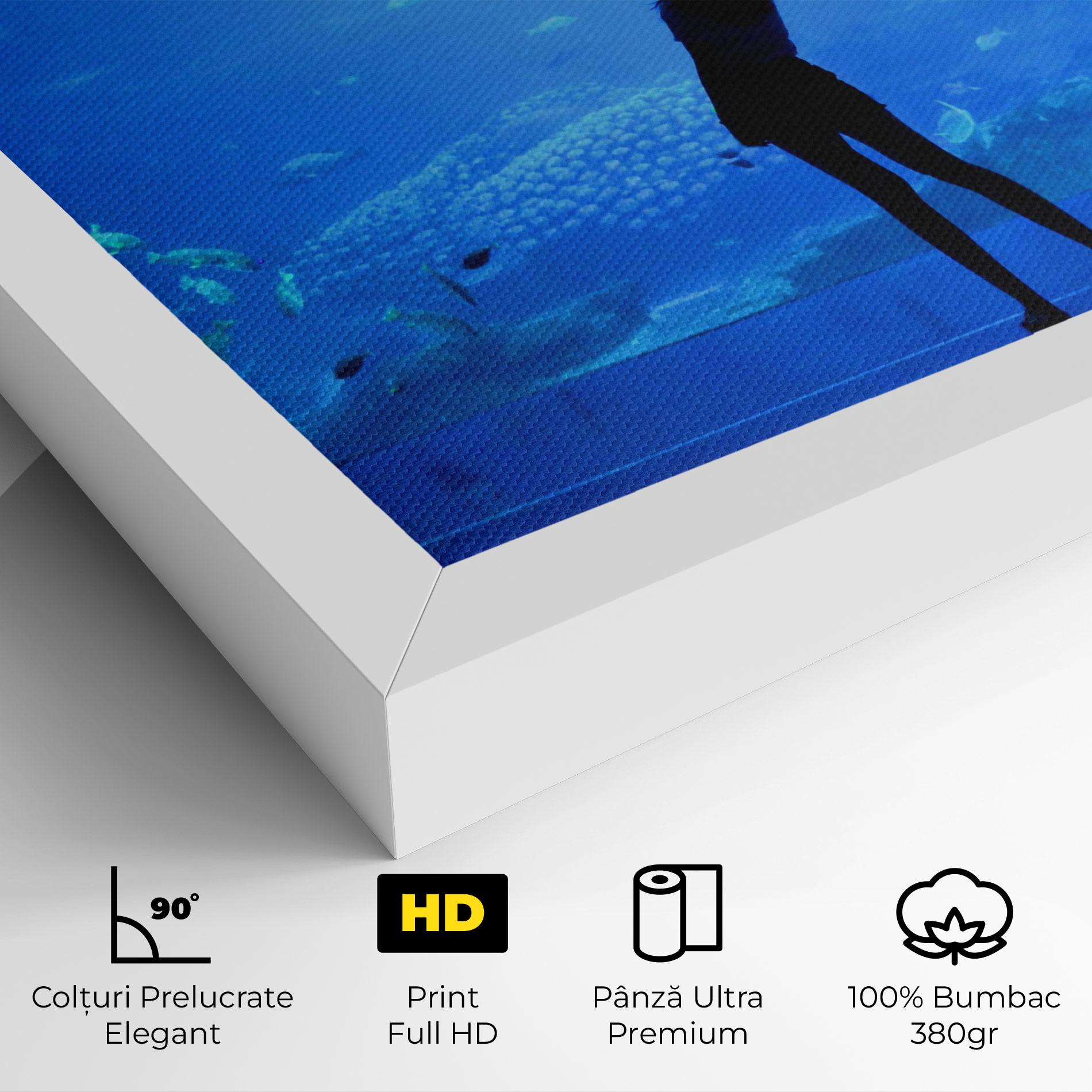 Tablou Canvas Aquarium Girl mockup 4