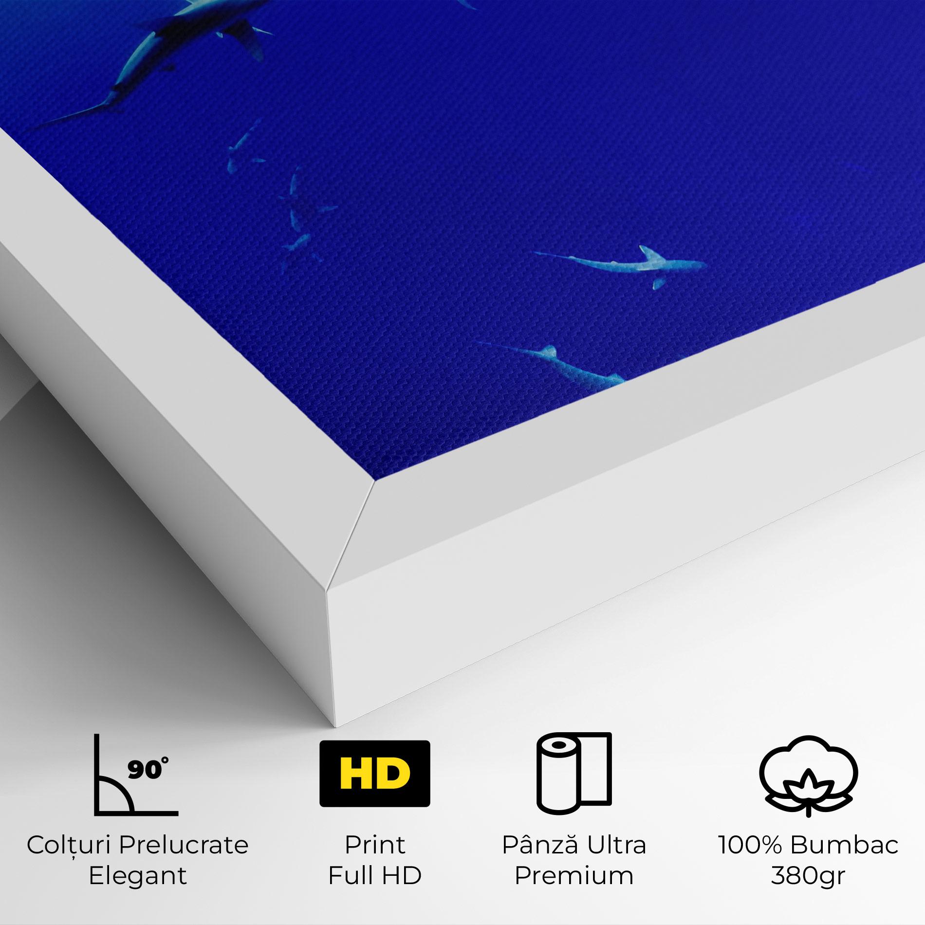Tablou Canvas Baby Sharks mockup 4