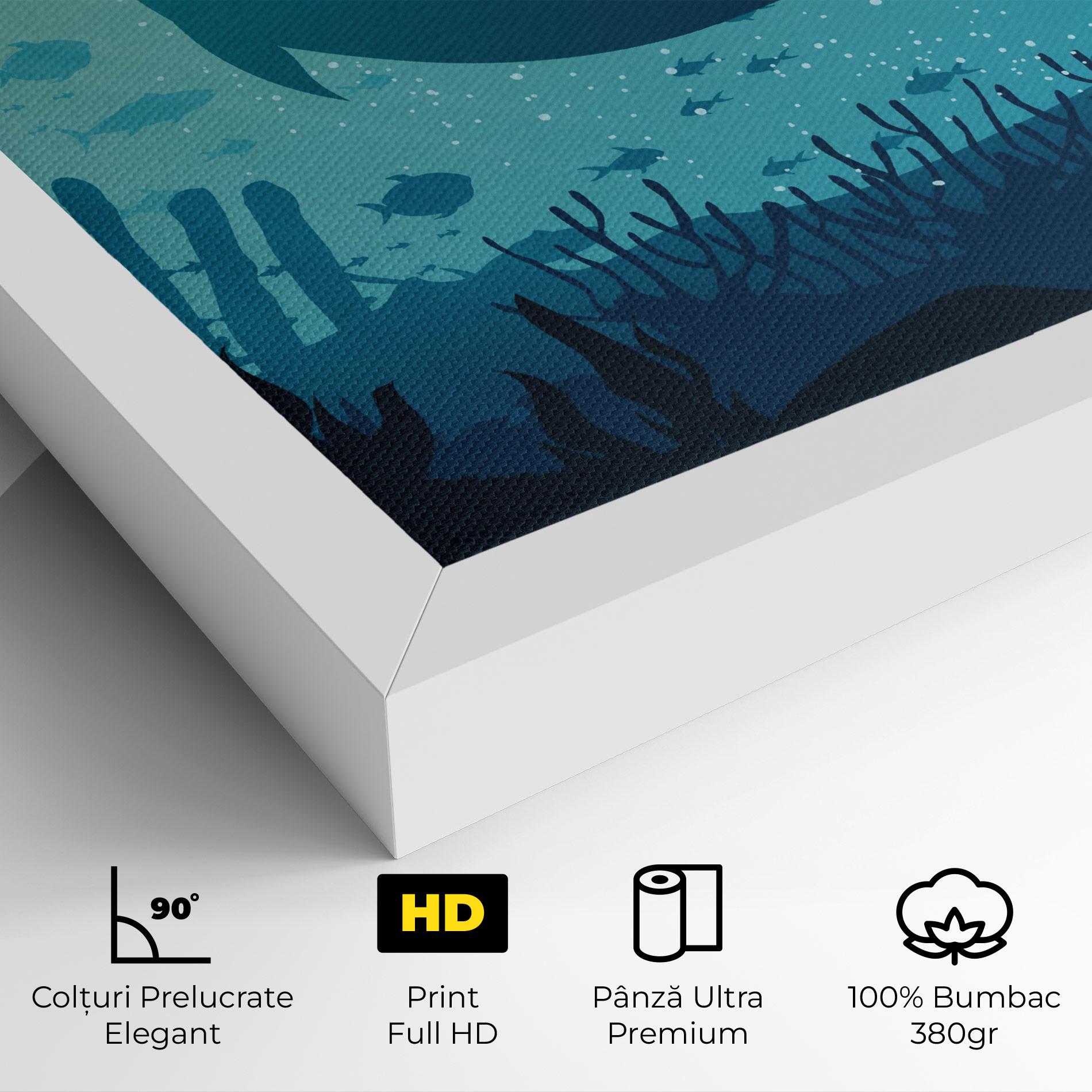 Tablou Canvas Blue Ocean mockup 4