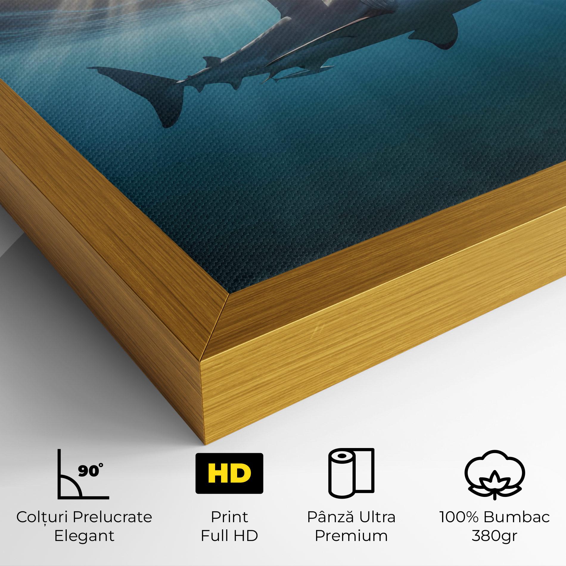 Tablou Canvas Big Shark mockup 4