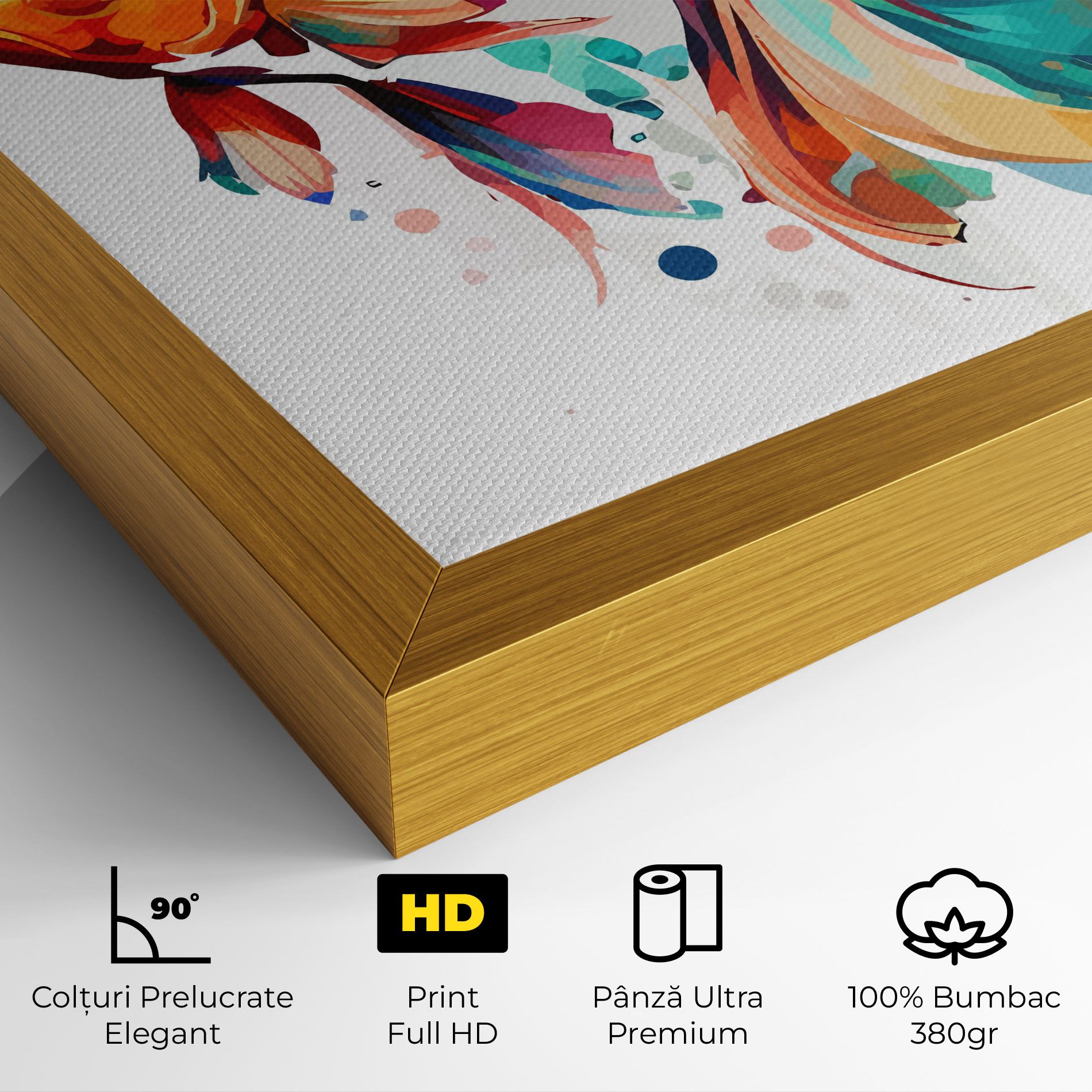 Blue Orange Fish mockup 4