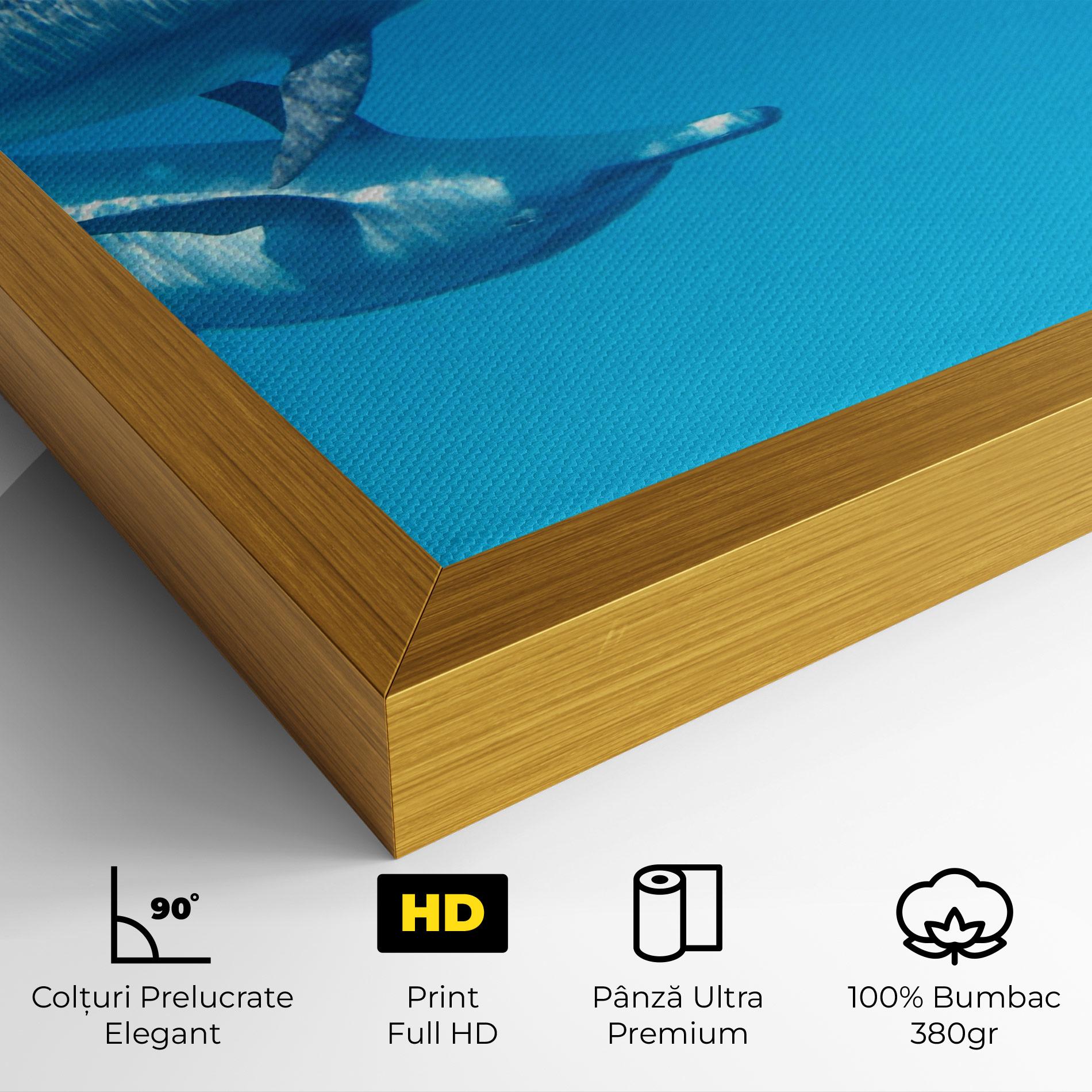 Tablou Canvas Family Of Dolphins mockup 4