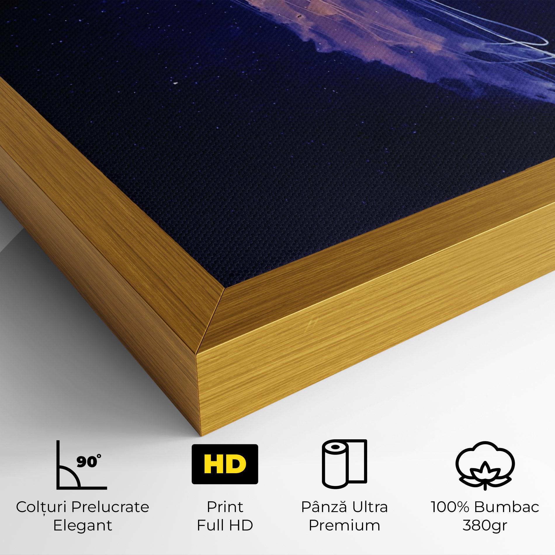 Tablou Canvas Purple Jellyfish mockup 4