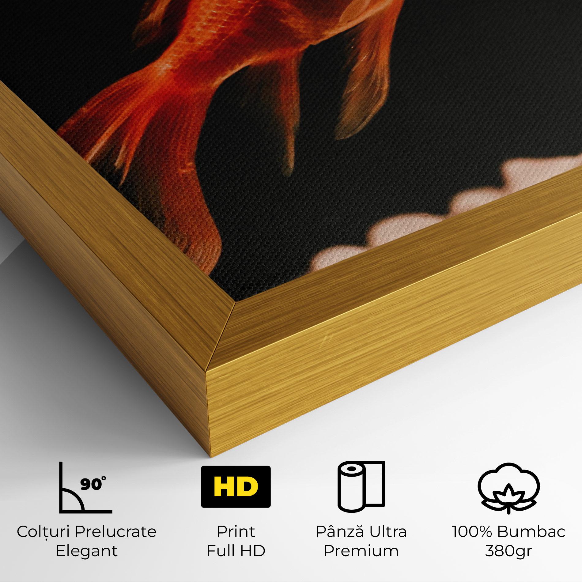Tablou Canvas Small Orange Fish mockup 4