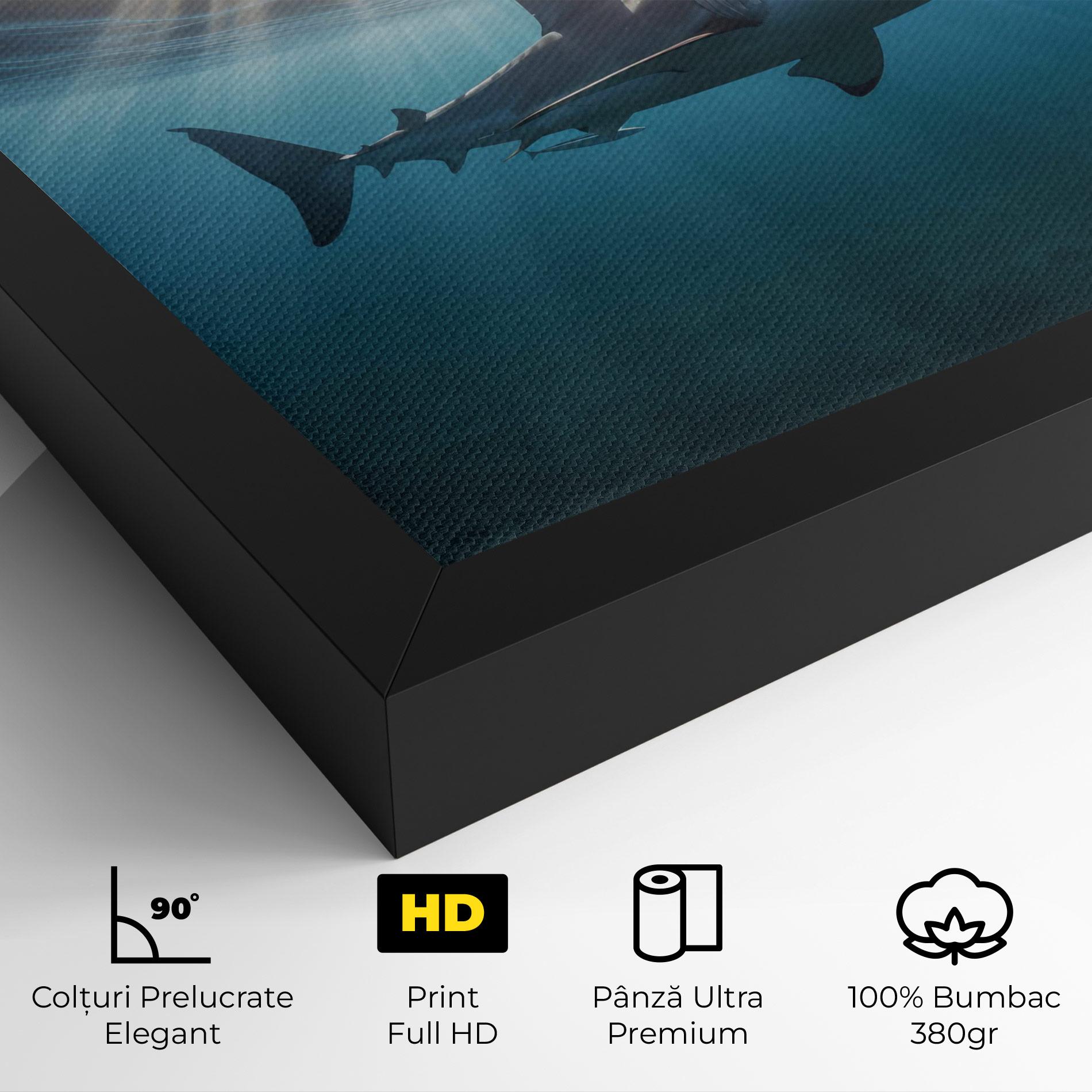 Tablou Canvas Big Shark mockup 4