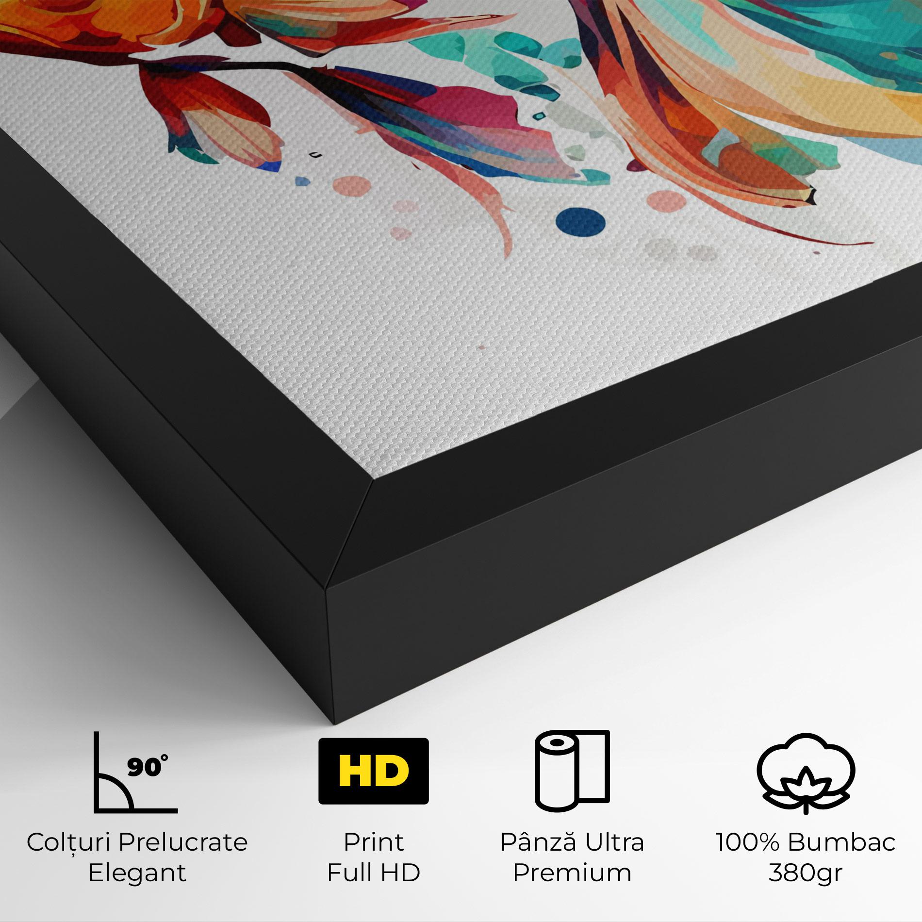 Tablou Canvas Blue Orange Fish mockup 4