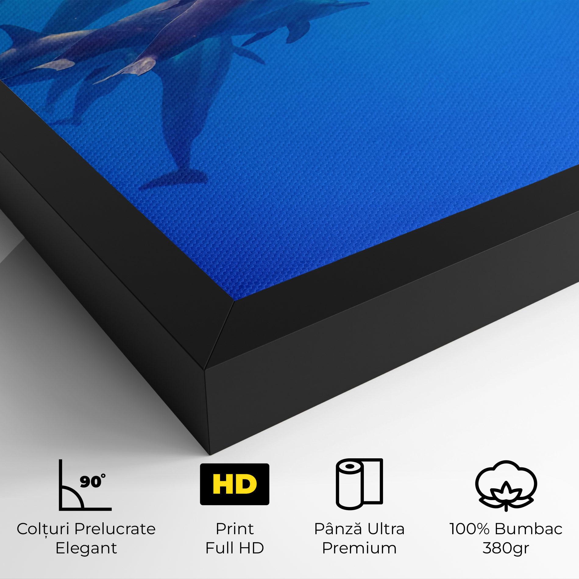 Tablou Canvas Dolphin Family mockup 4