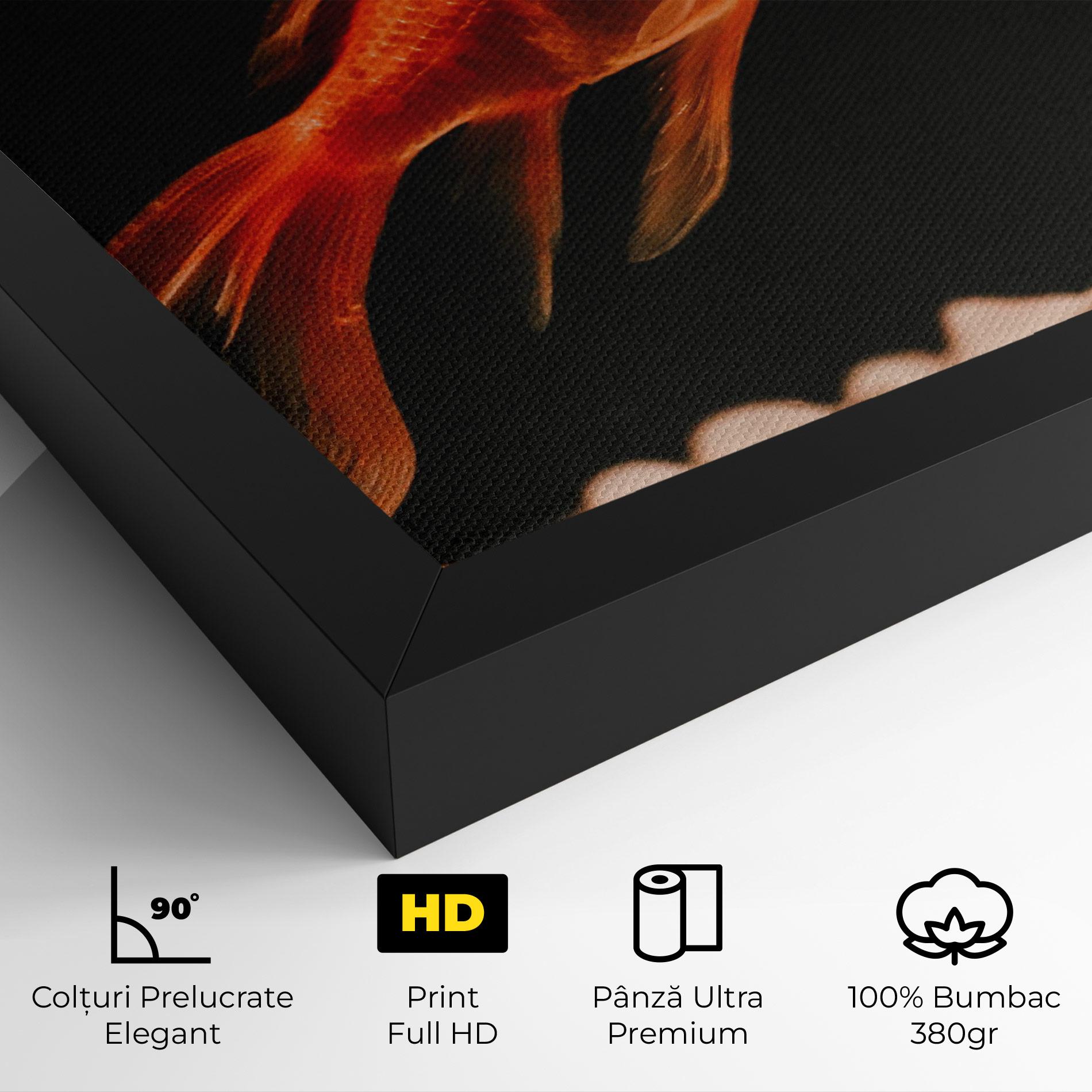 Tablou Canvas Small Orange Fish mockup 4