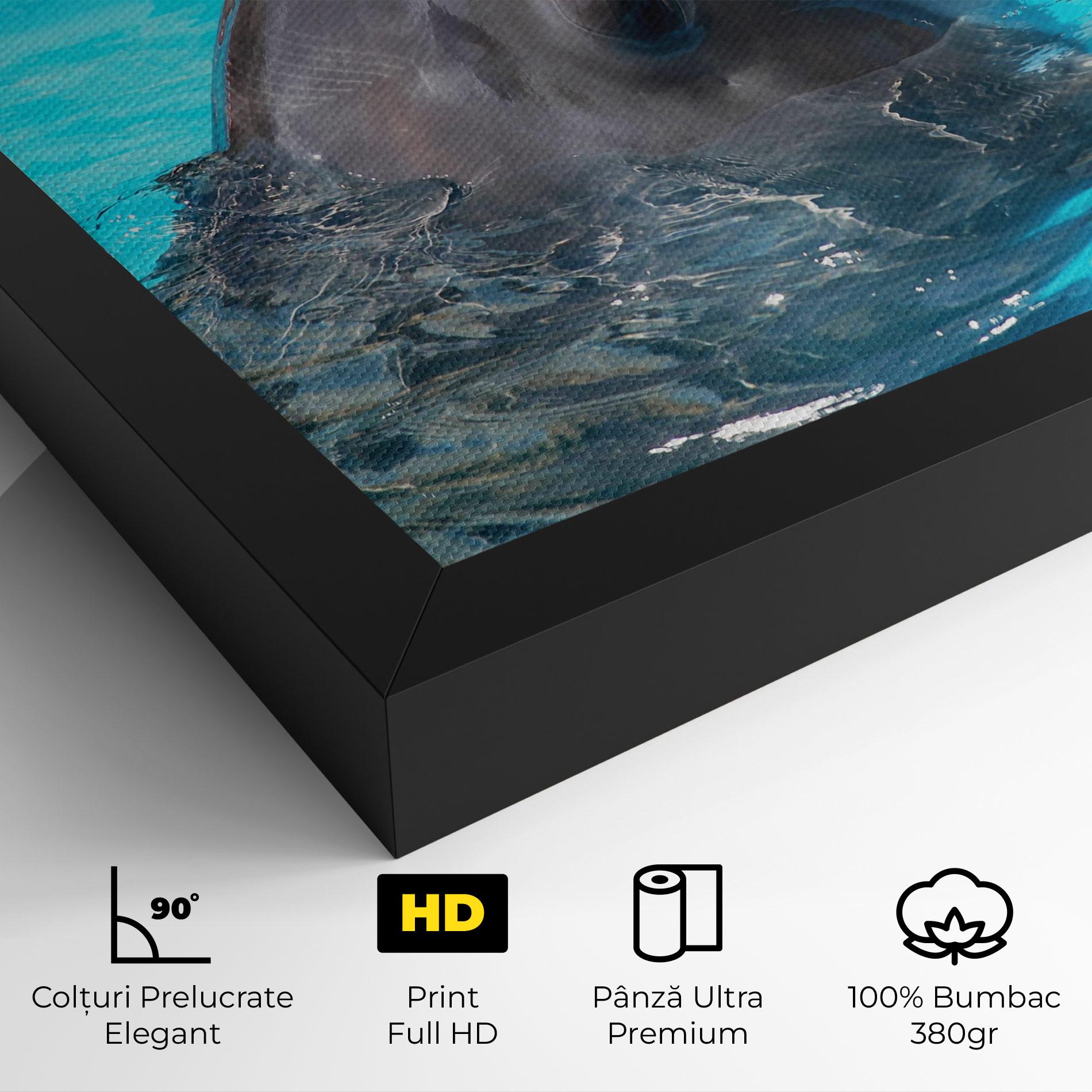 Tablou Canvas Trained Dolphin mockup 4