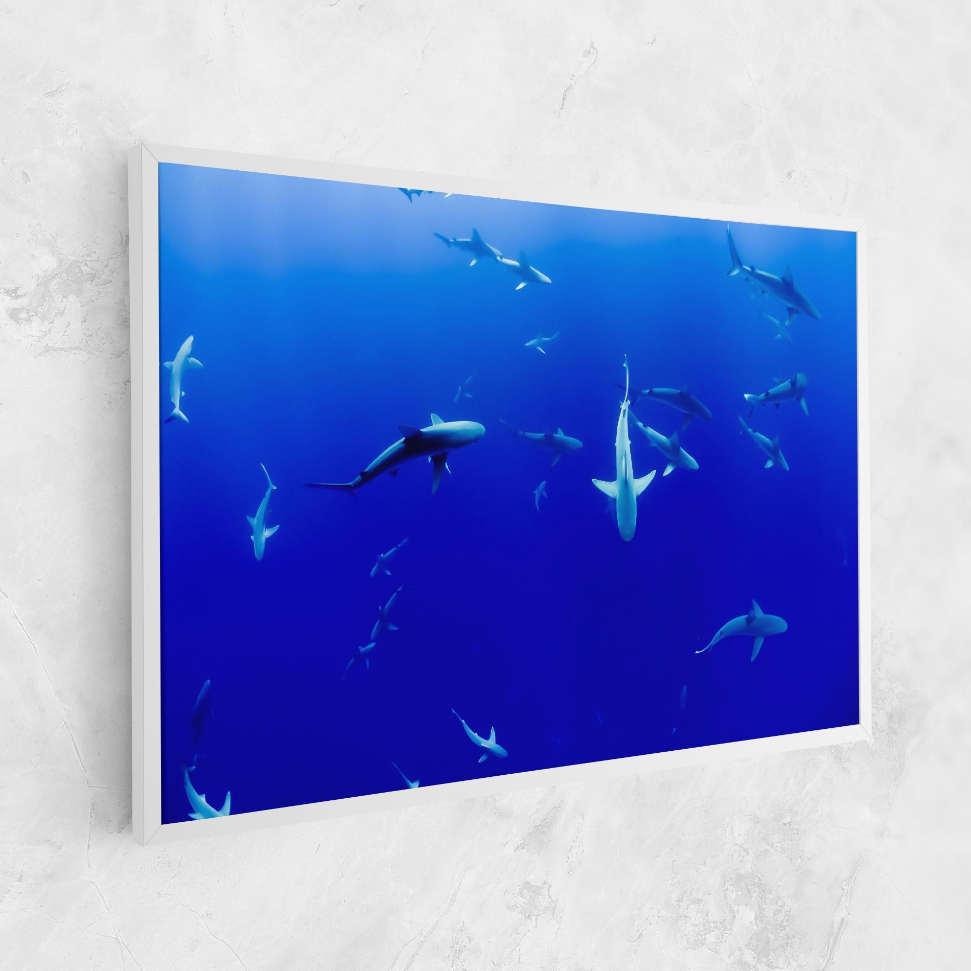 Tablou Canvas Baby Sharks mockup 1
