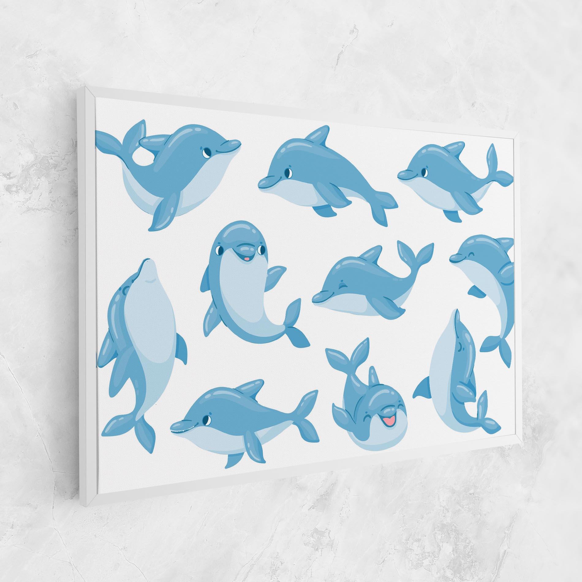 Tablou Canvas Dolphin mockup 1