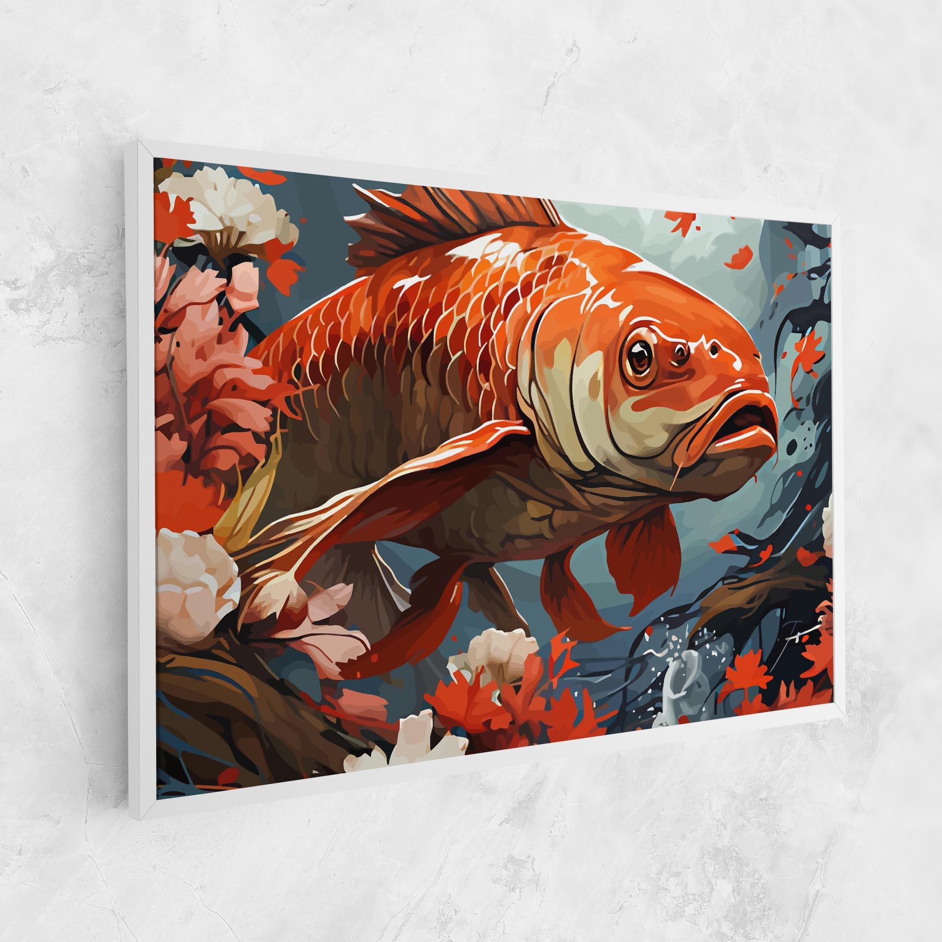 Tablou Canvas Orange Koi mockup 1