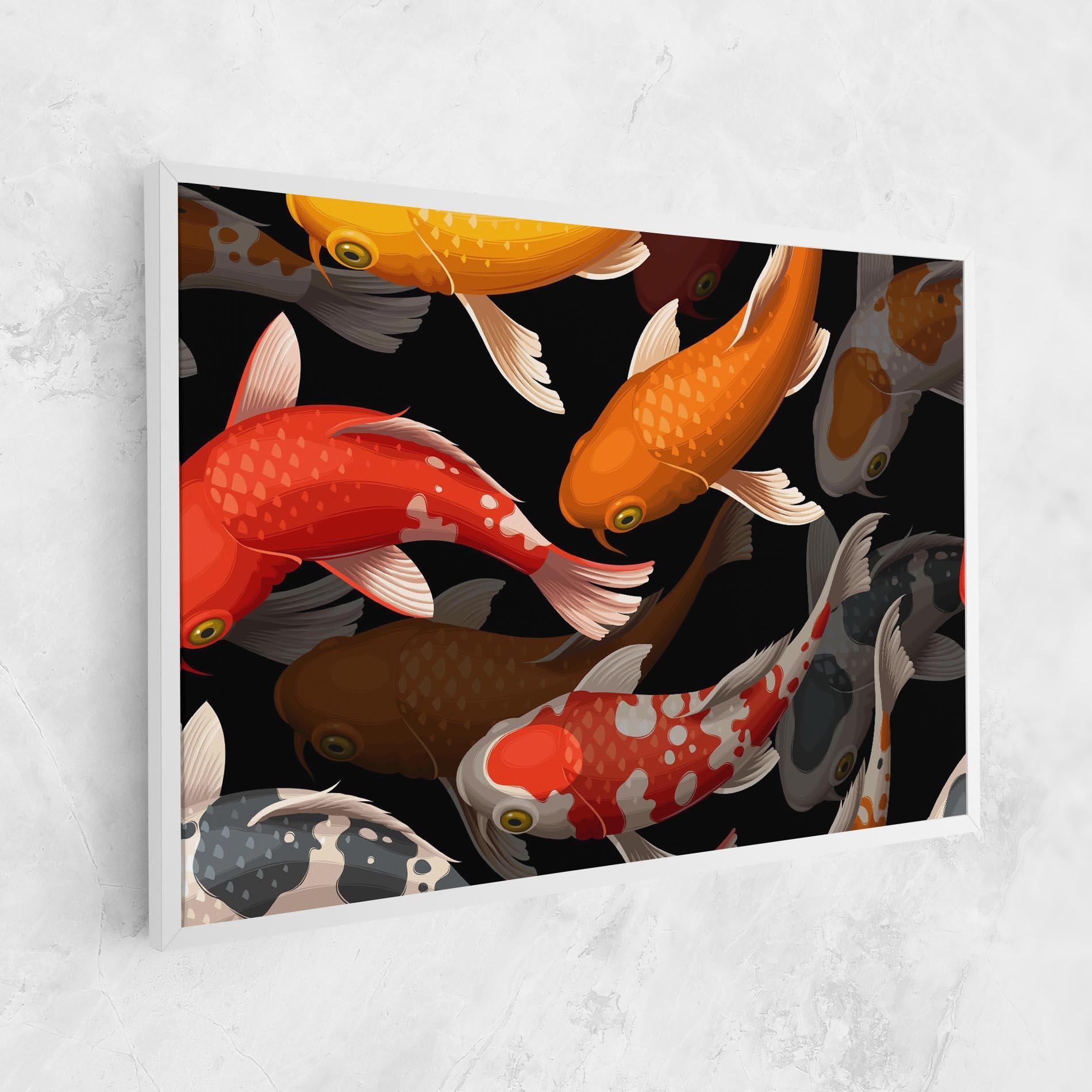 Tablou Canvas Seamless Koi Fish mockup 1