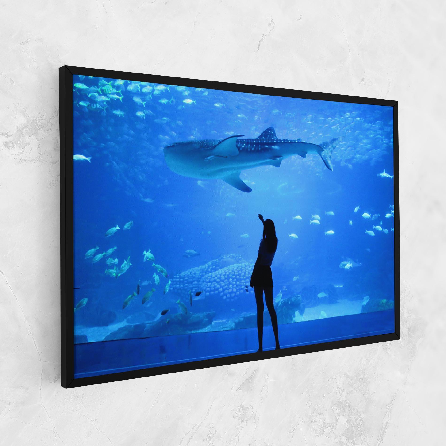 Tablou Canvas Aquarium Girl mockup 1