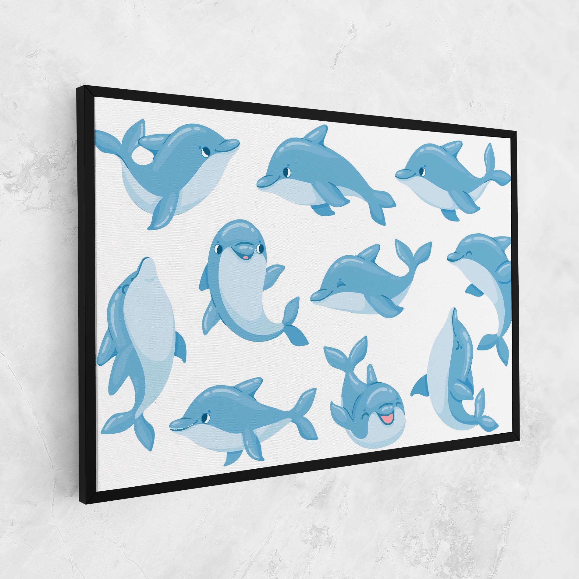 Tablou Canvas Dolphin mockup 1