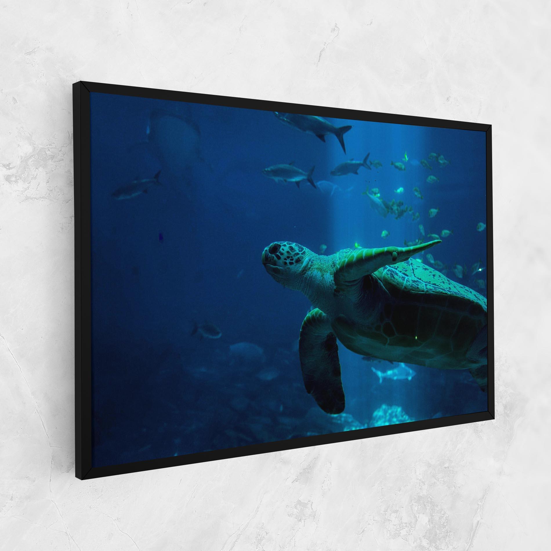 Tablou Canvas Green Turtule mockup 1