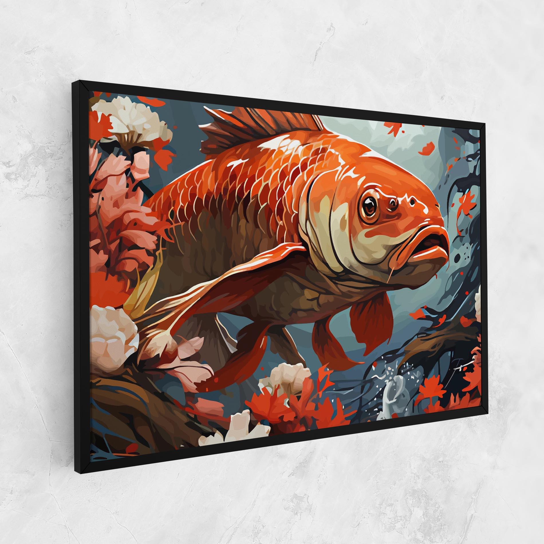 Tablou Canvas Orange Koi mockup 1