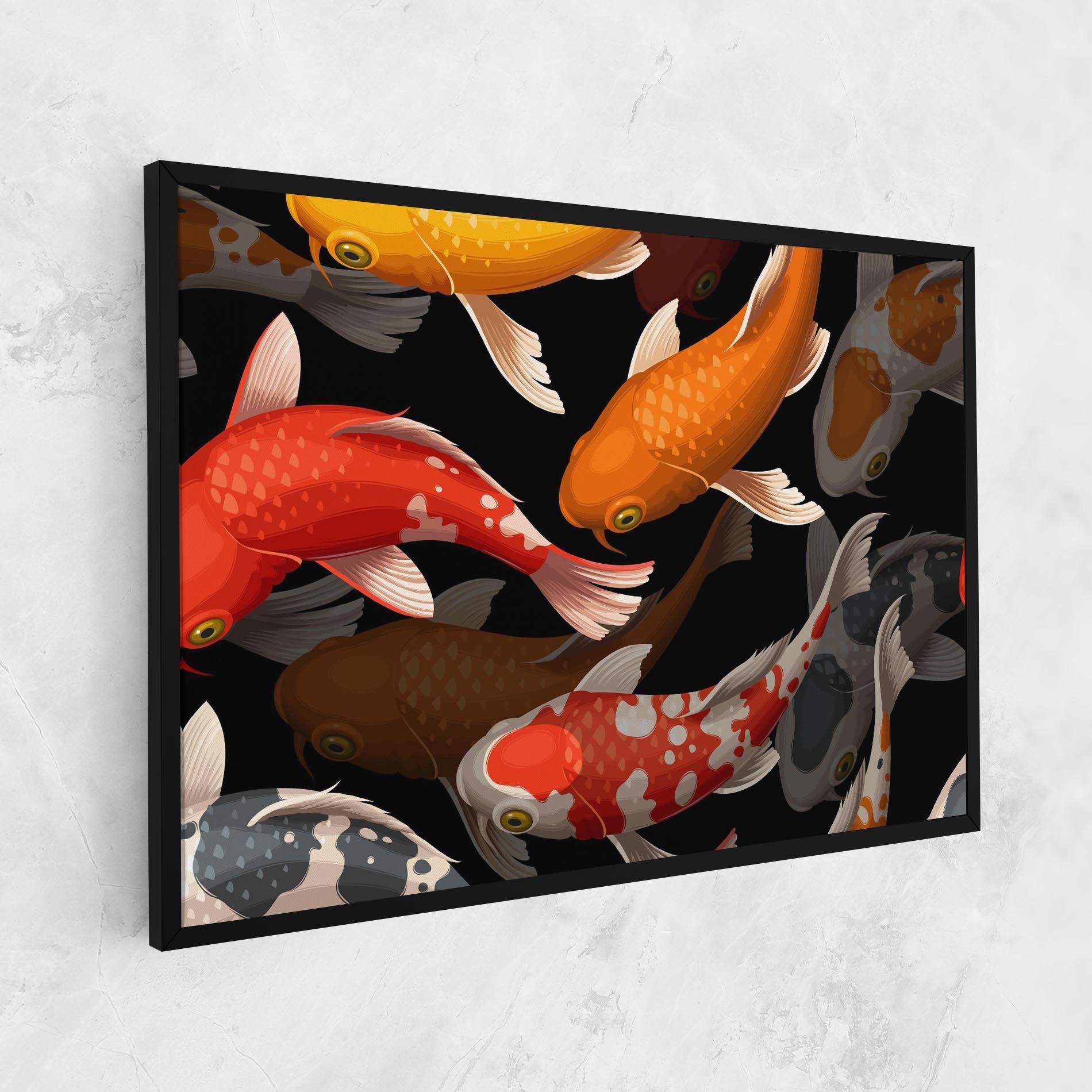 Seamless Koi Fish mockup 1
