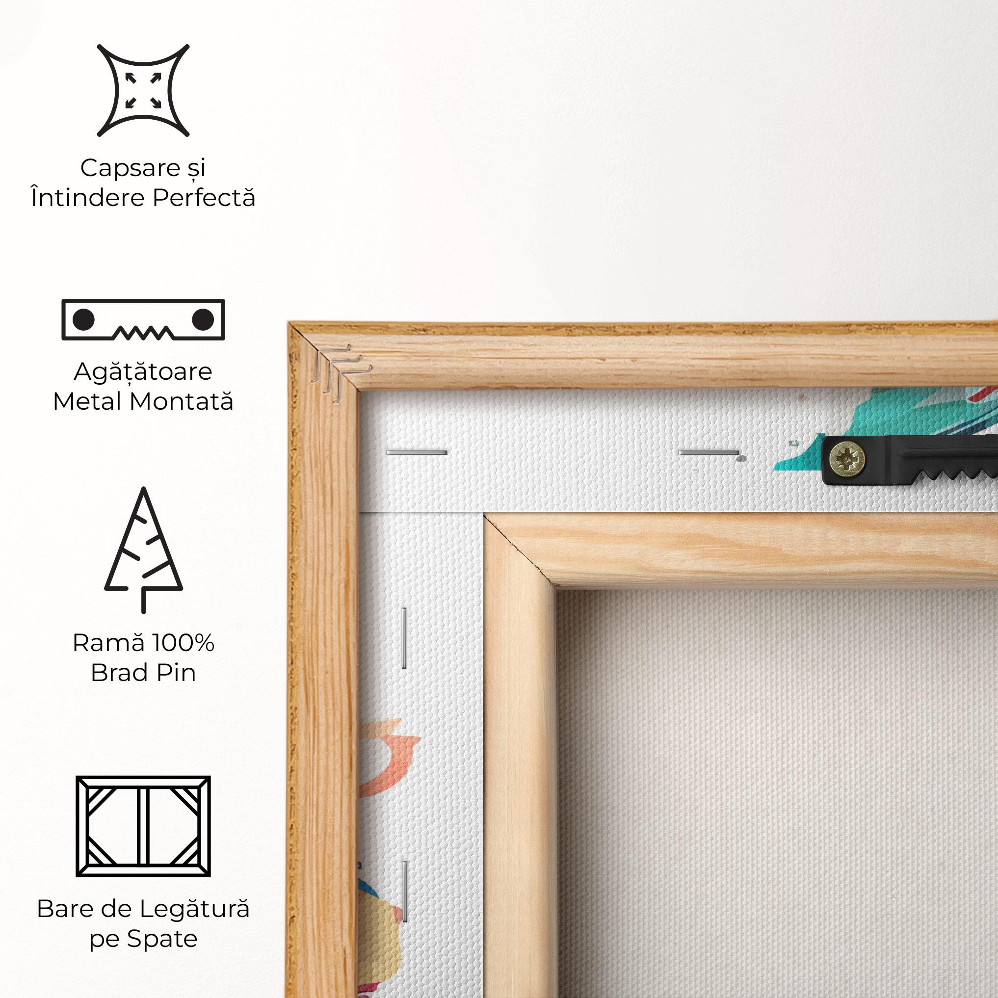 Tablou Canvas Blue Orange Fish mockup 5