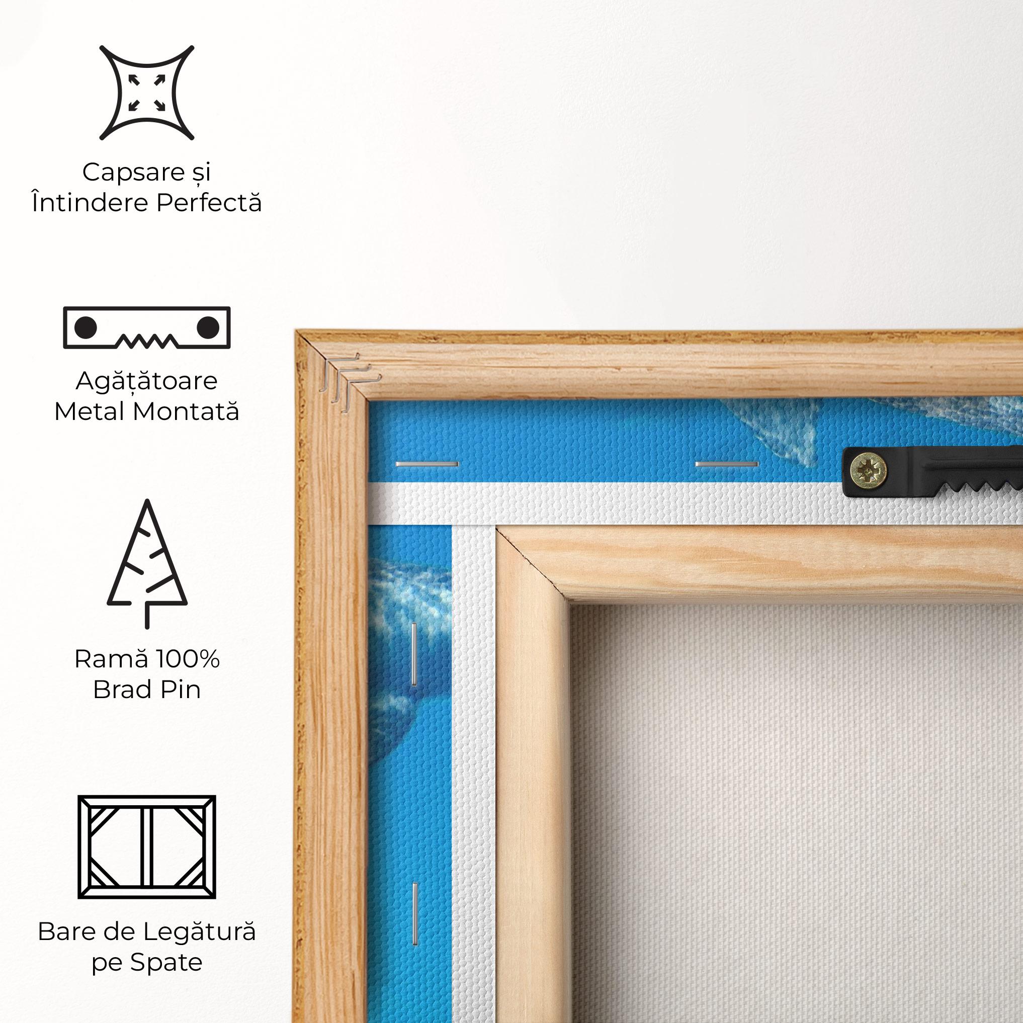 Tablou Canvas Family Of Dolphins mockup 5