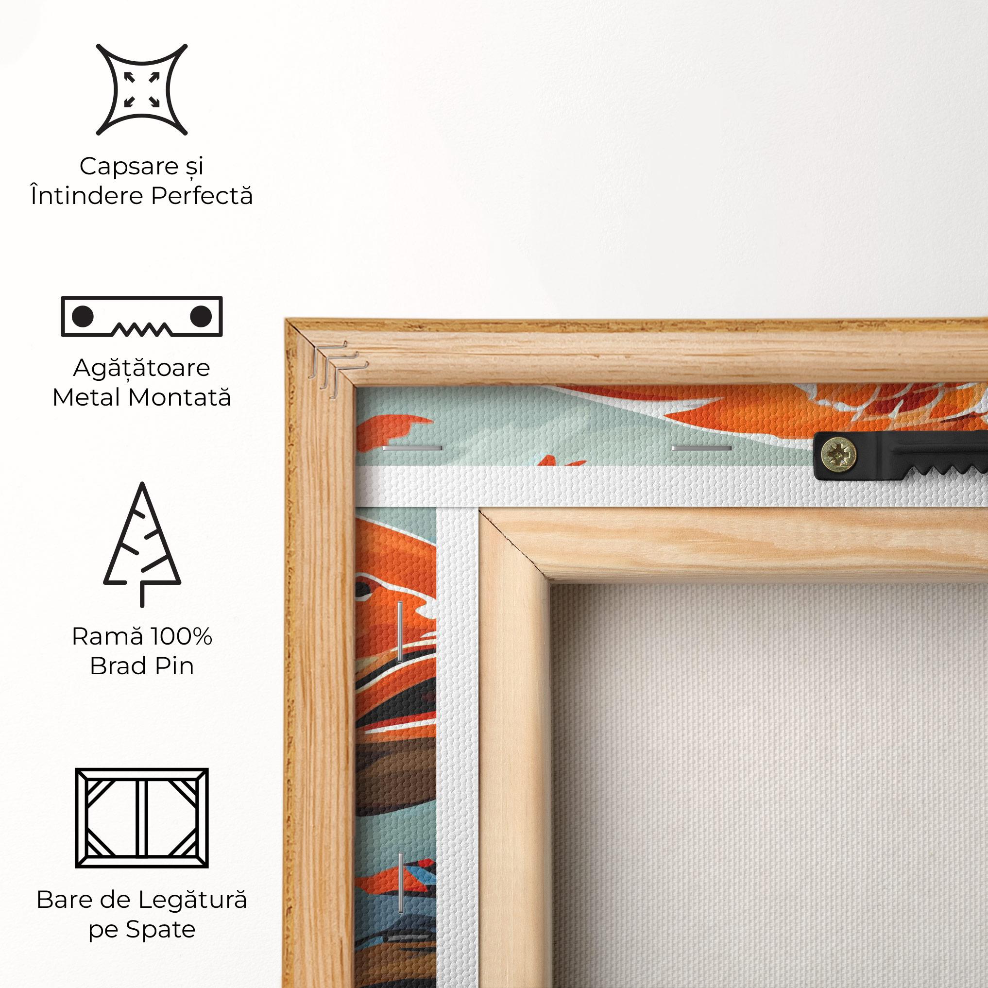 Tablou Canvas Orange Koi mockup 5