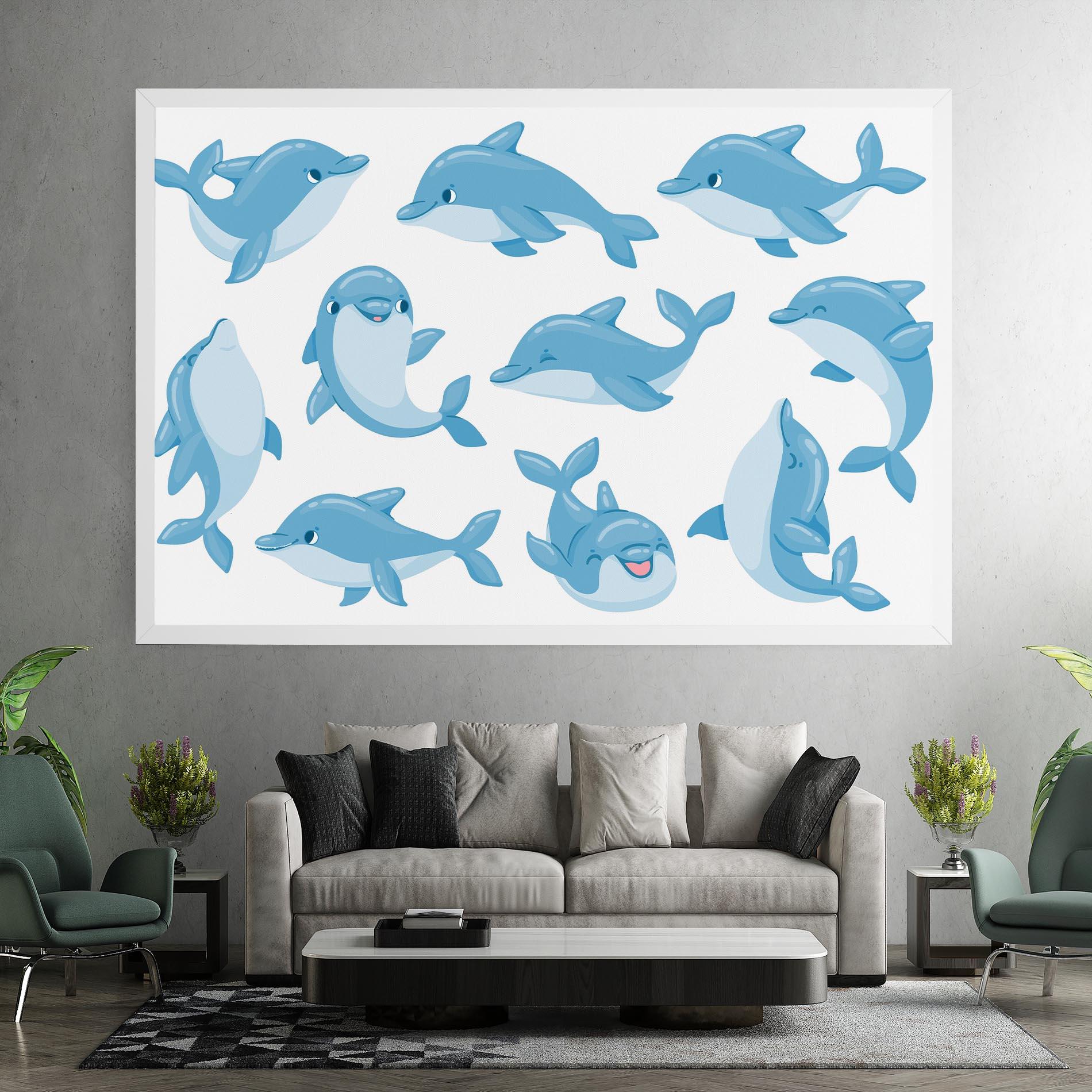 Tablou Canvas Dolphin mockup 7