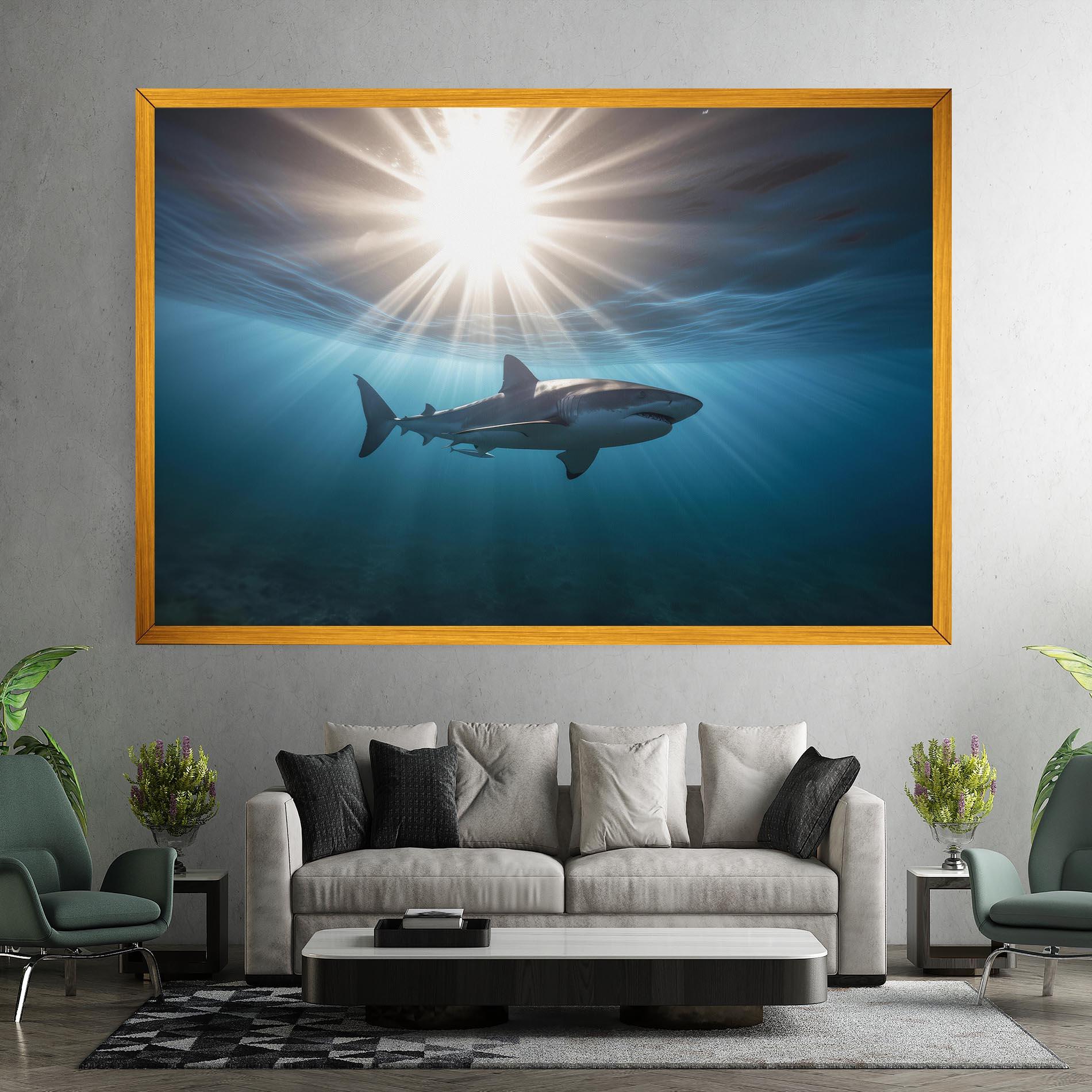Tablou Canvas Big Shark mockup 7