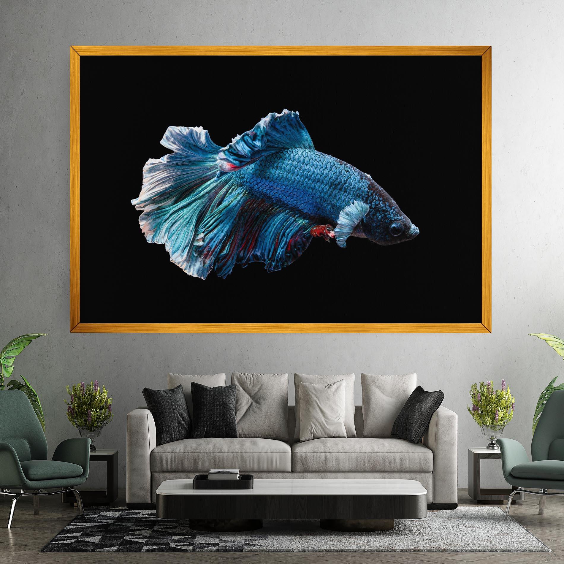 Tablou Canvas Blue Betta mockup 7