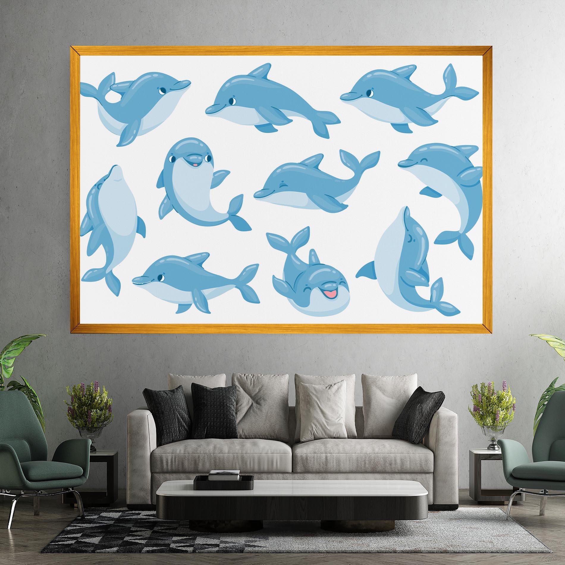 Tablou Canvas Dolphin mockup 7