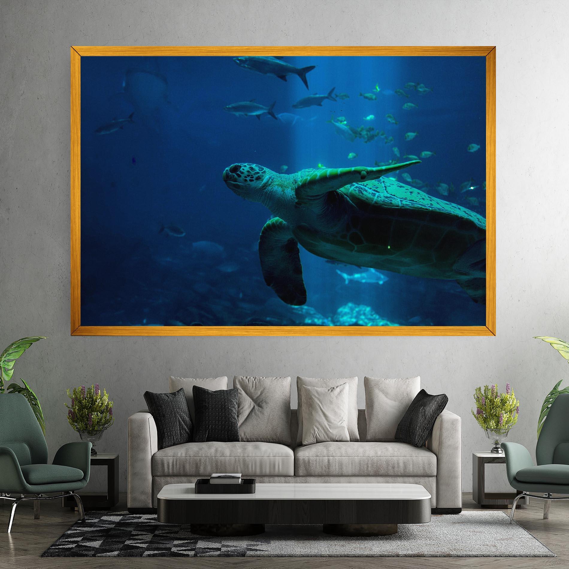 Tablou Canvas Green Turtule mockup 7