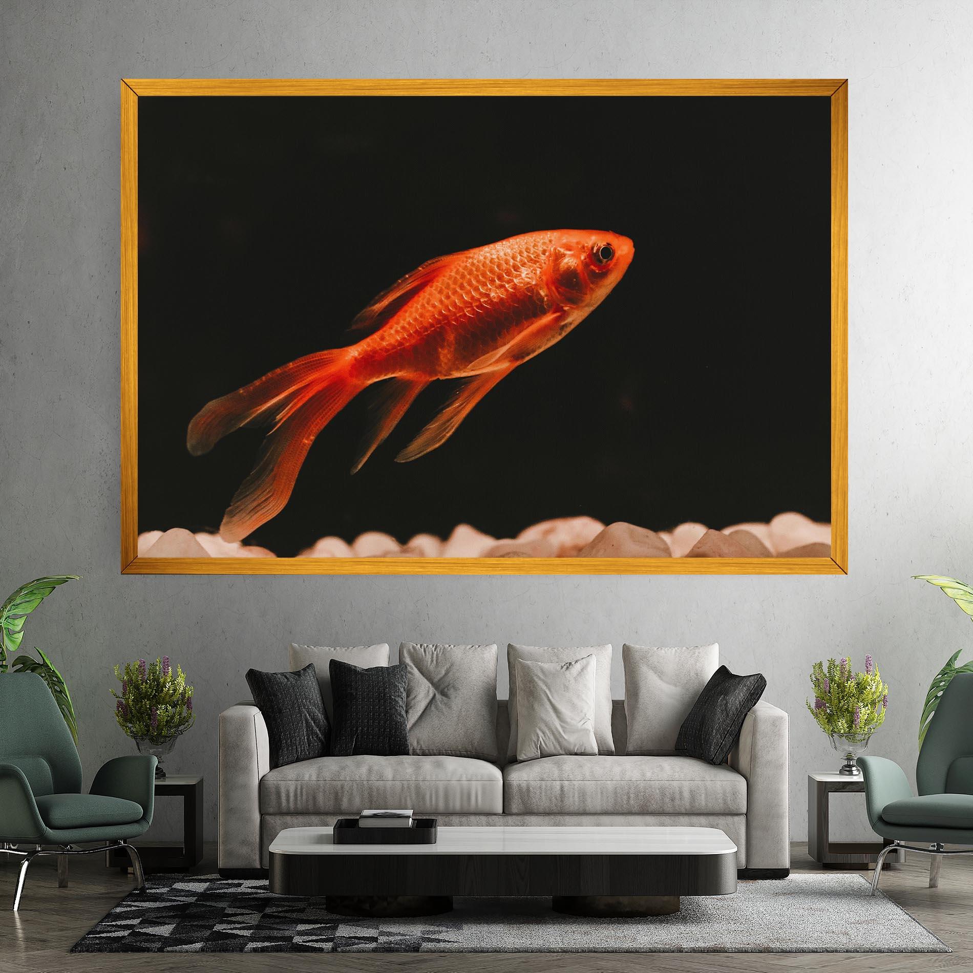 Tablou Canvas Small Orange Fish mockup 7