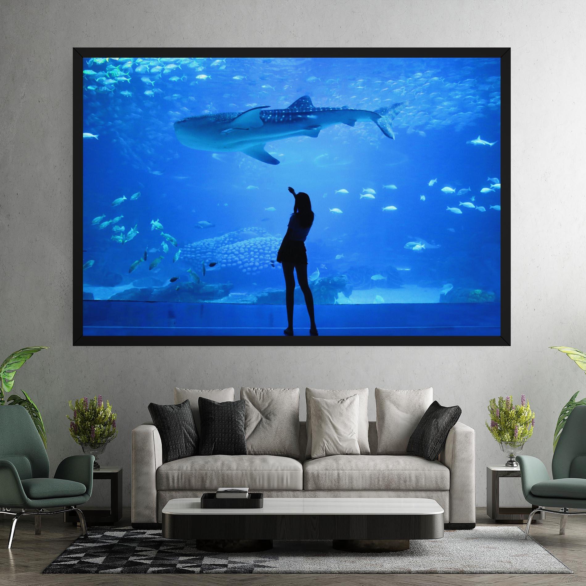 Tablou Canvas Aquarium Girl mockup 7