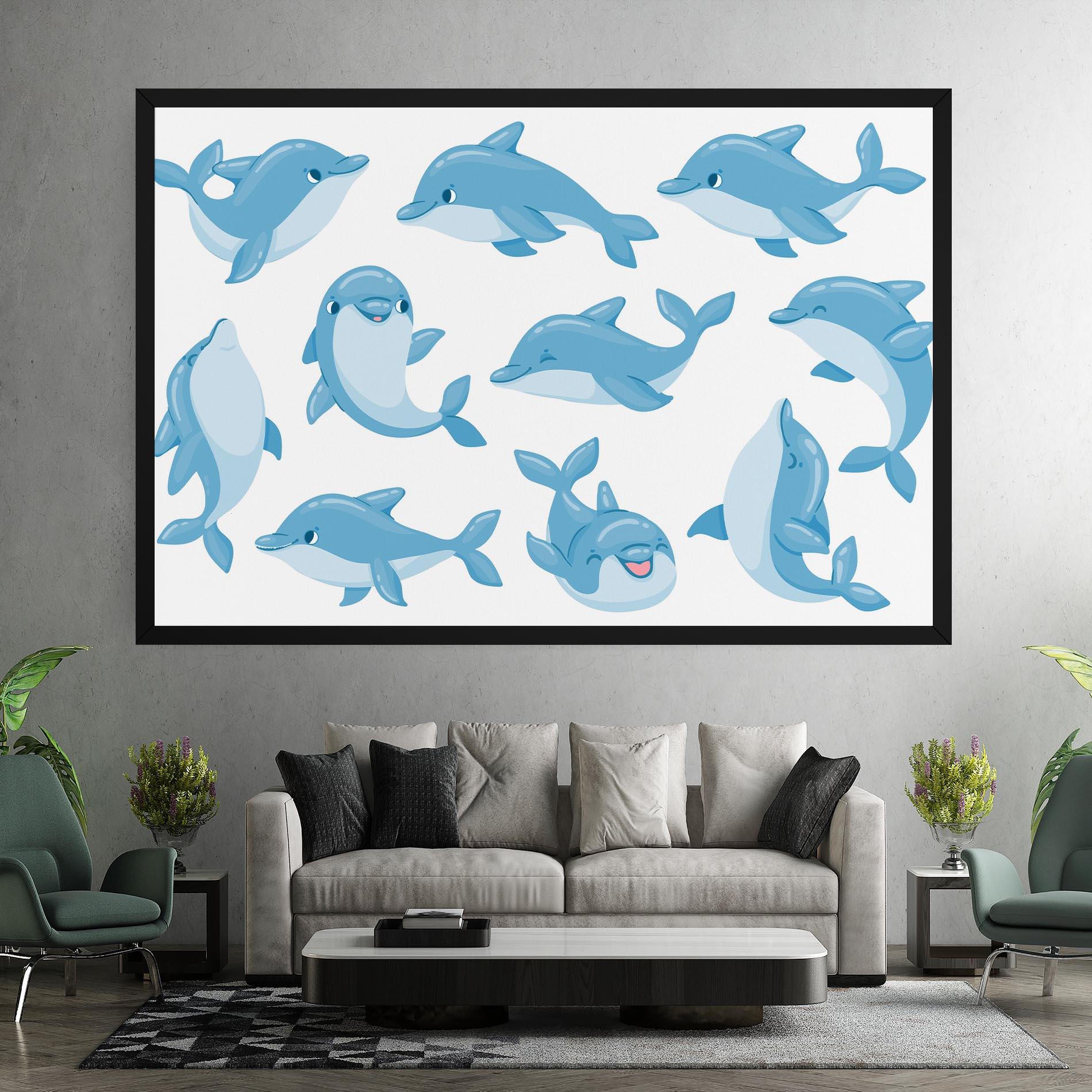 Tablou Canvas Dolphin mockup 7
